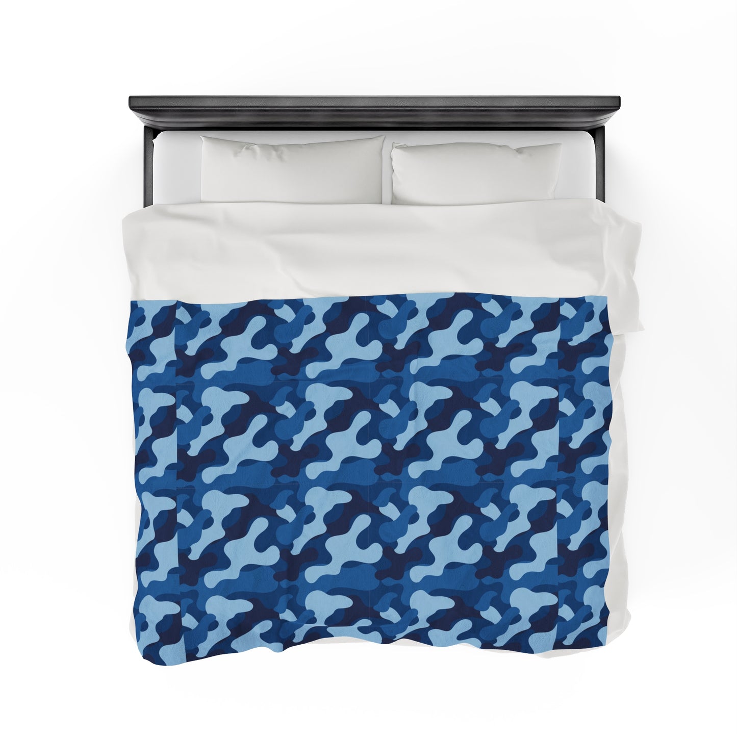 Camouflage Velveteen Plush Blanket | Soft, Rugged, Luxurious and Comforting | Available in Multiple Sizes