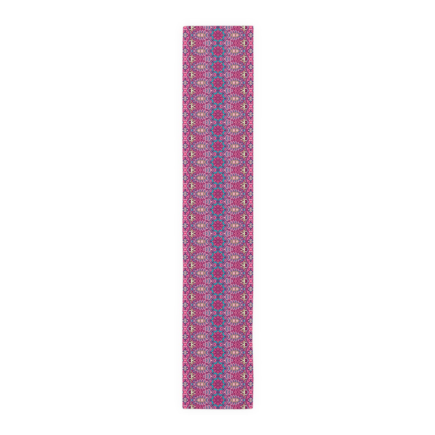 Mandala Print Table Runner - Intricate Patterns, Cotton Twill or Polyester - Ideal for Decorative Home Accents