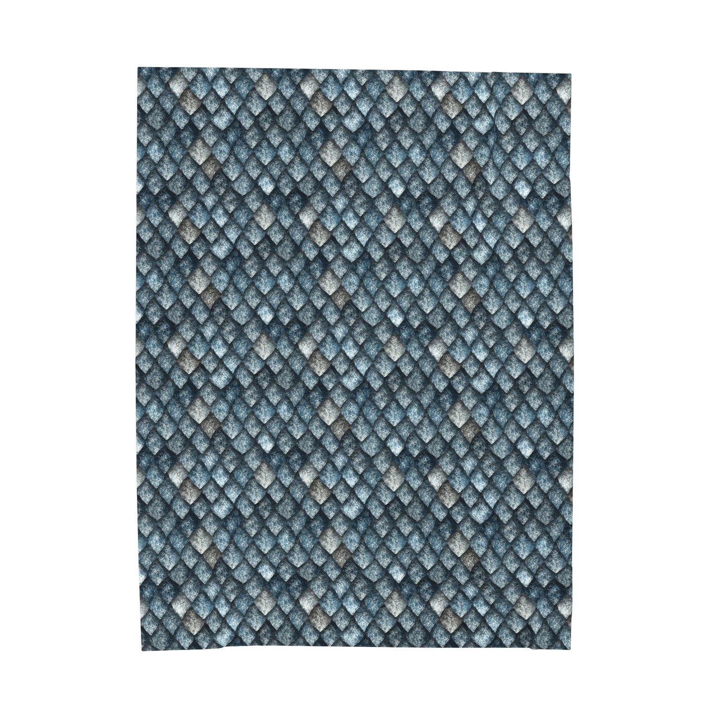Dragon Scale Velveteen Plush Blanket | Soft, Mythical, Luxurious and Comforting | Available in Multiple Sizes