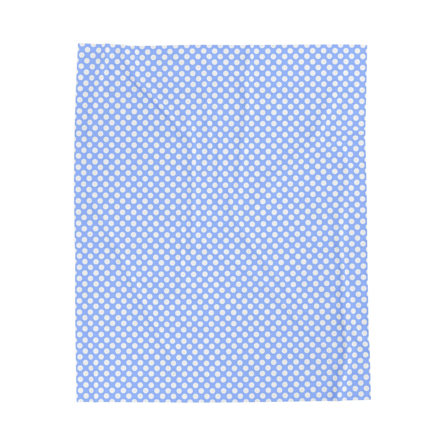 Pastel Polka Dot Velveteen Plush Blanket | Soft, Playful, Luxurious and Comforting | Available in Multiple Sizes