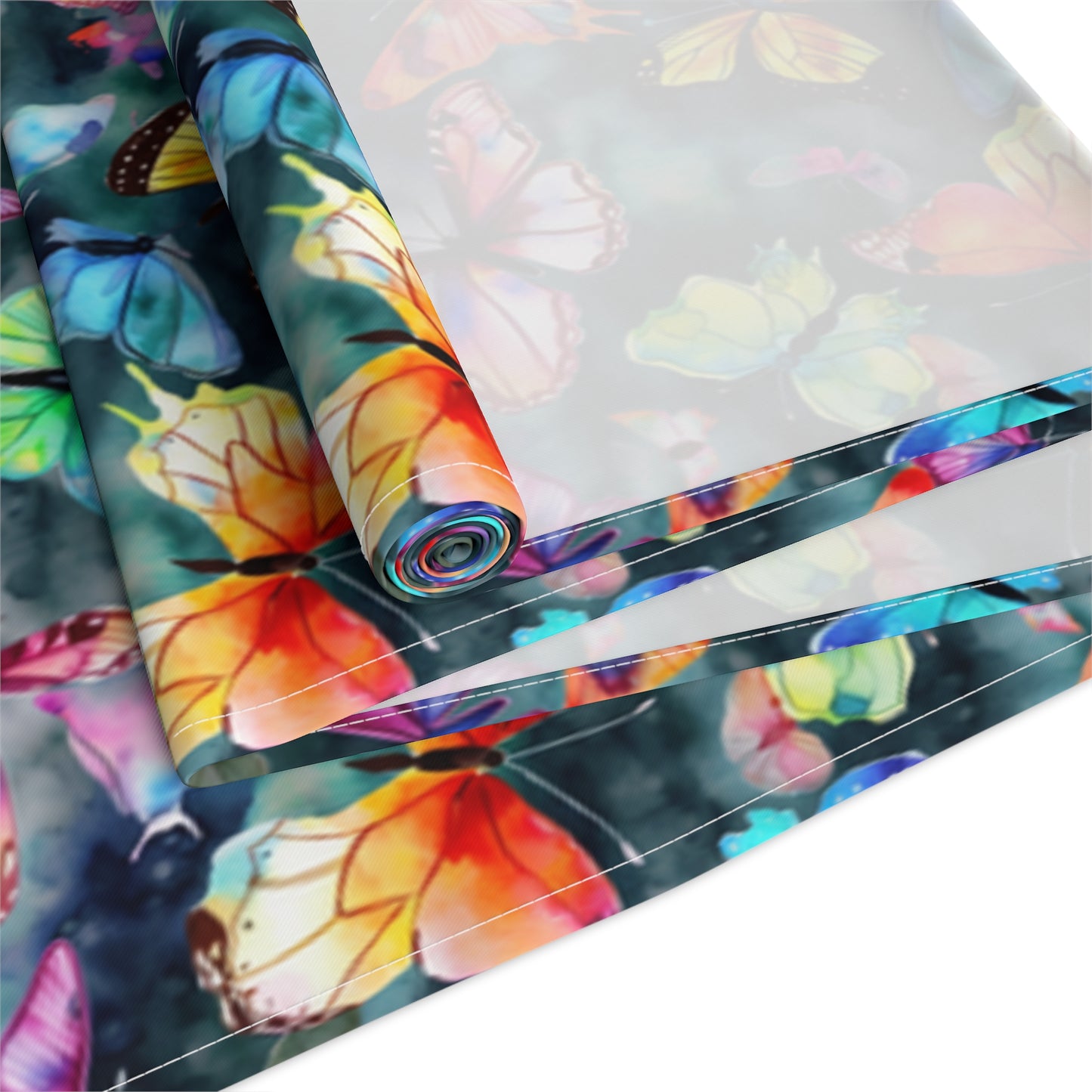 Butterfly Table Runner - Vibrant Patterns, Cotton Twill or Polyester - Perfect for Home Decor & Unique Gifts