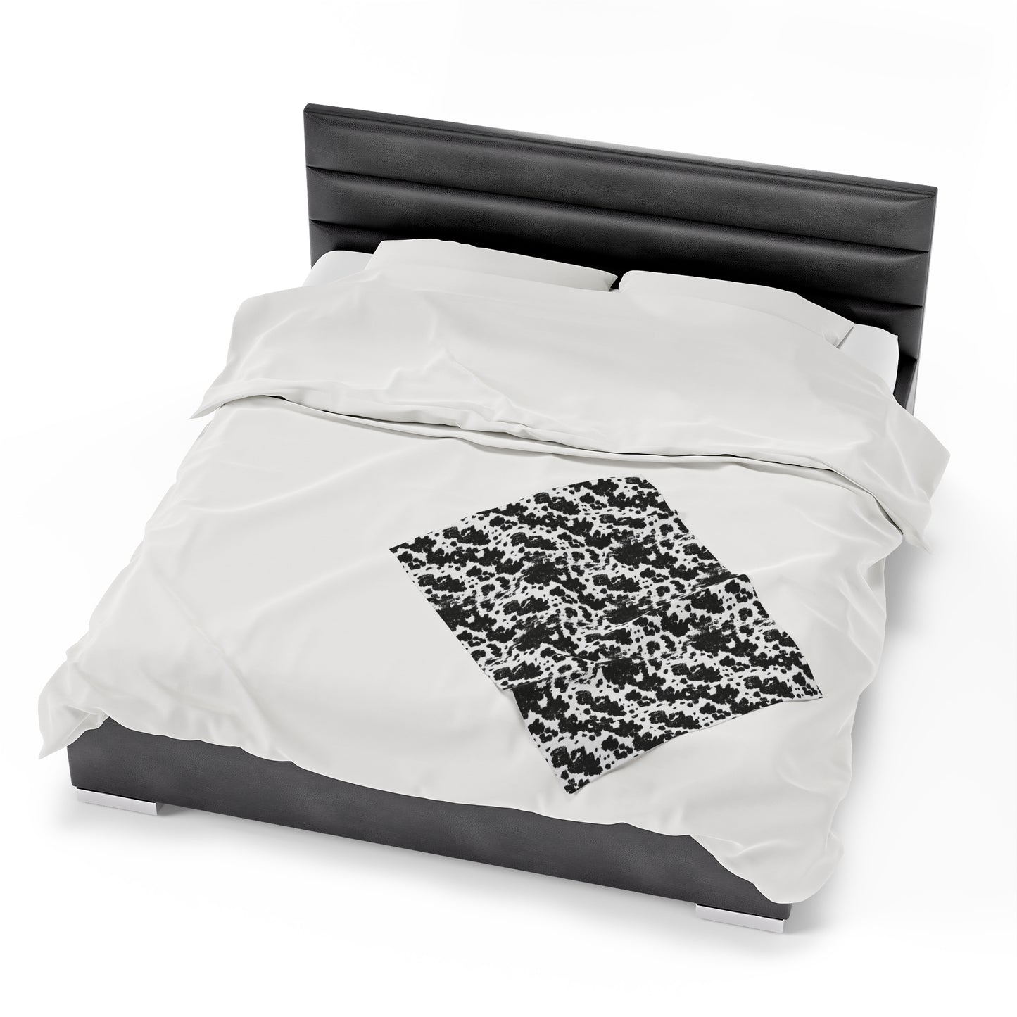 Cowhide Velveteen Plush Blanket | Soft, Rustic, Luxurious and Comforting | Available in Multiple Sizes