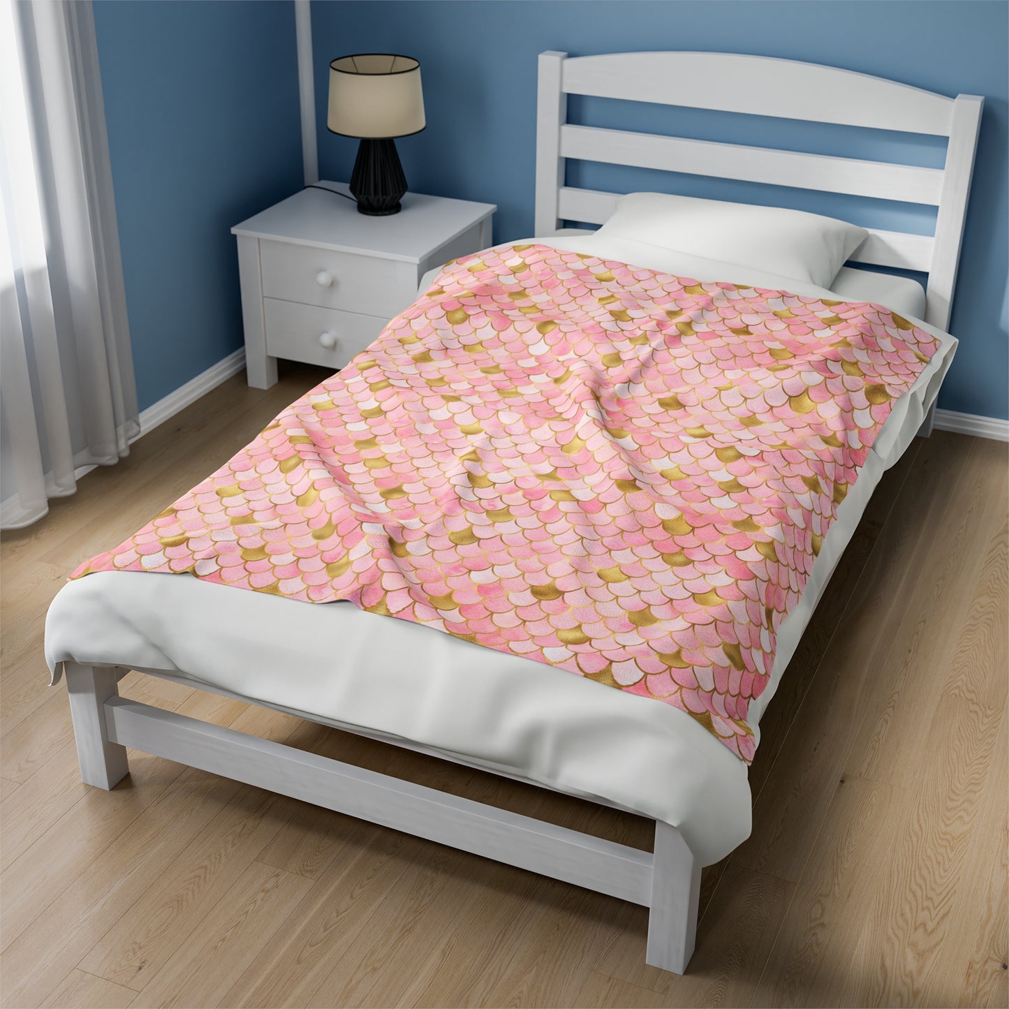 Mermaid Velveteen Plush Blanket | Soft, Mystical, Luxurious and Comforting | Available in Multiple Sizes