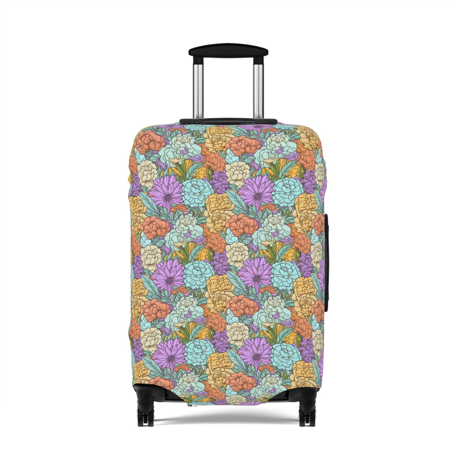Boho Floral Luggage Cover - Trendy Travel Floral Suitcases Cover