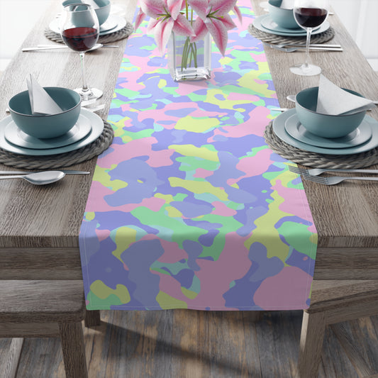 Camouflage Table Runner - Durable Cotton Twill or Polyester - Perfect for Outdoor Enthusiasts & Home Decor