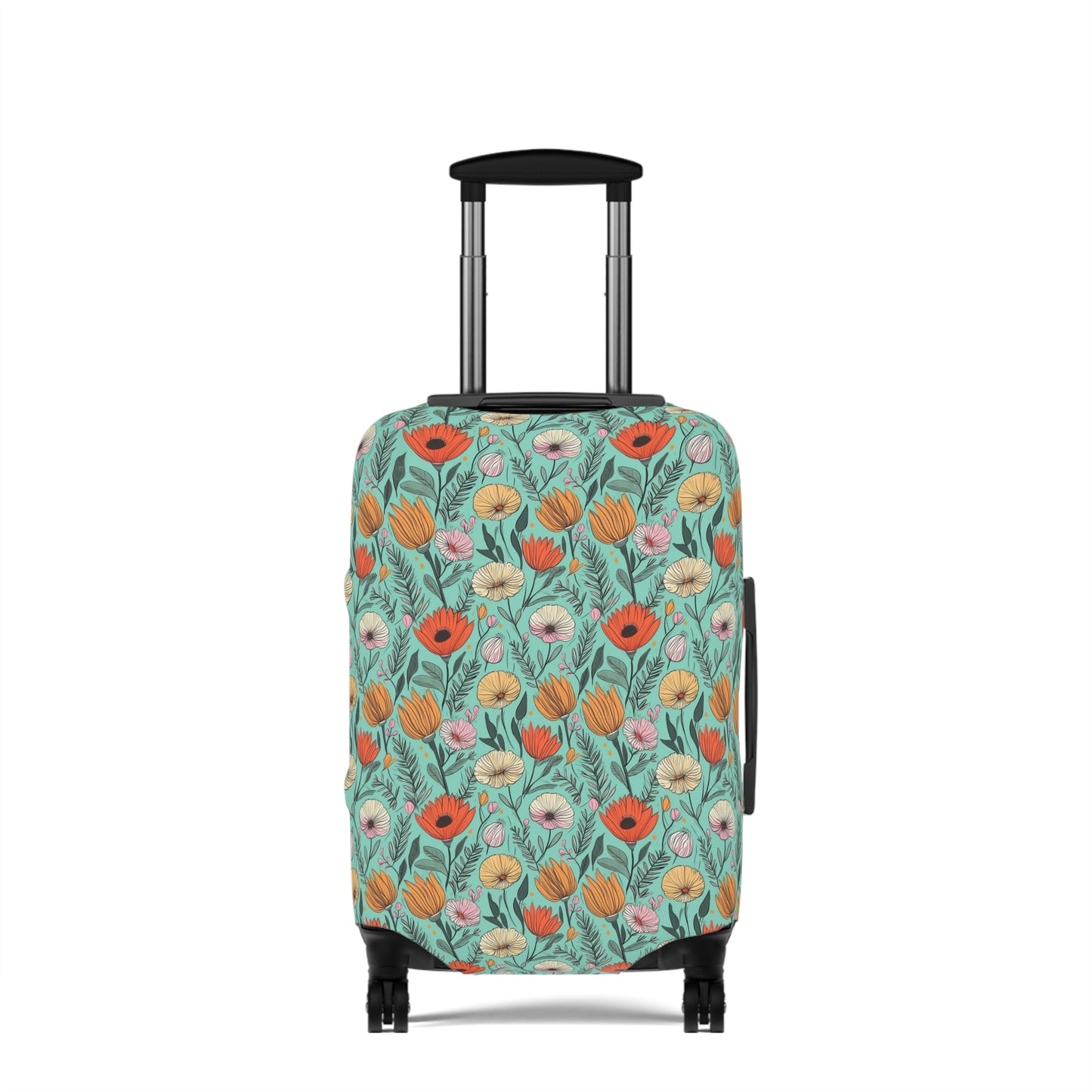 Boho Floral Luggage Cover - Trendy Travel Floral Suitcases Cover