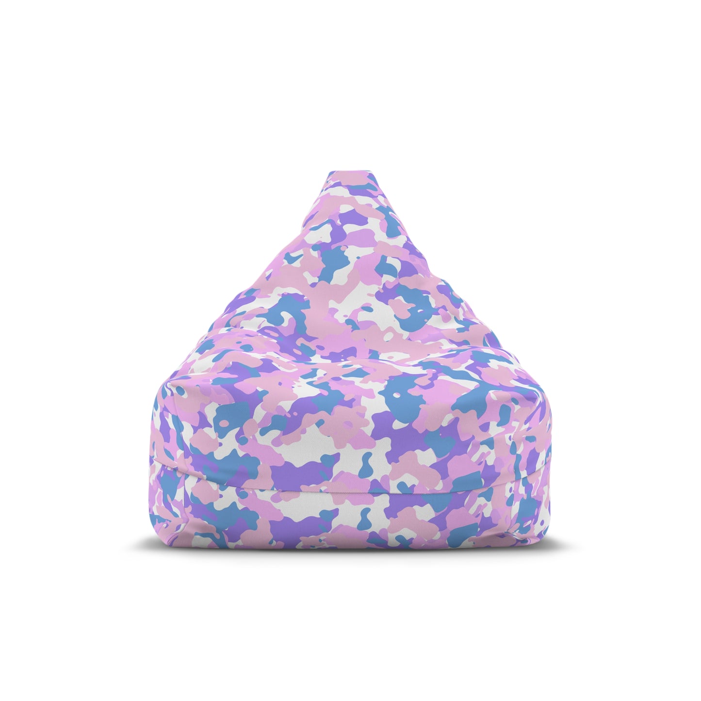 Camouflage Bean Bag Chair Cover - Durable Polyester, Locking Zipper, 2 Sizes Camo Bean Bag Cover