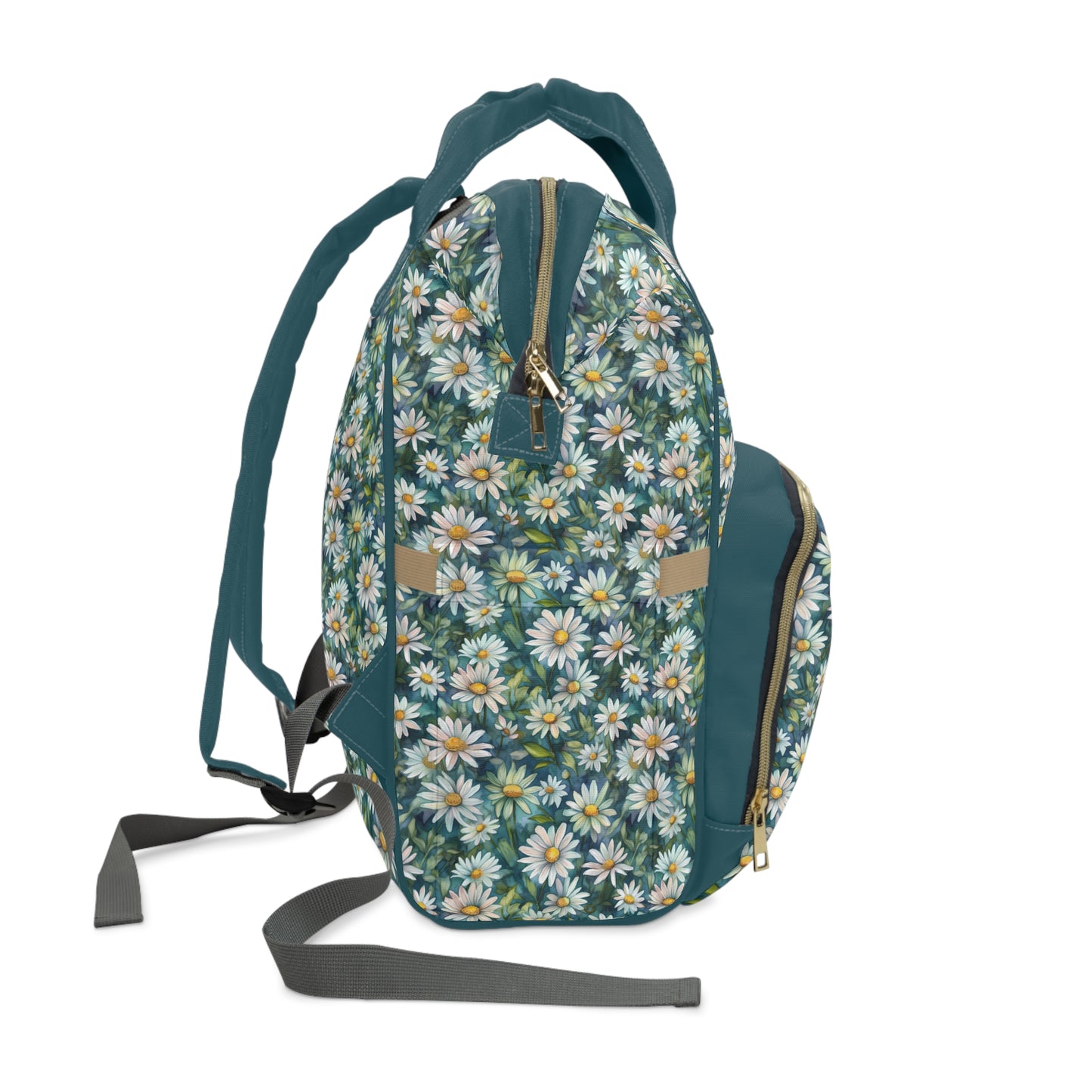 Daisy Diaper Backpack - Charming & Multifunctional Baby Bag with Daisy Patterns, Perfect for Nature-Loving Parents