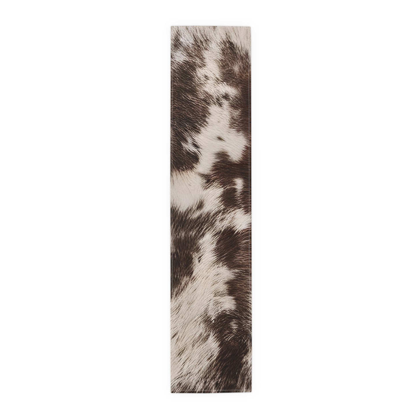 Cowhide Print Table Runner - Rustic Elegance, Cotton Twill or Polyester - Perfect for Western & Luxurious Home Decor