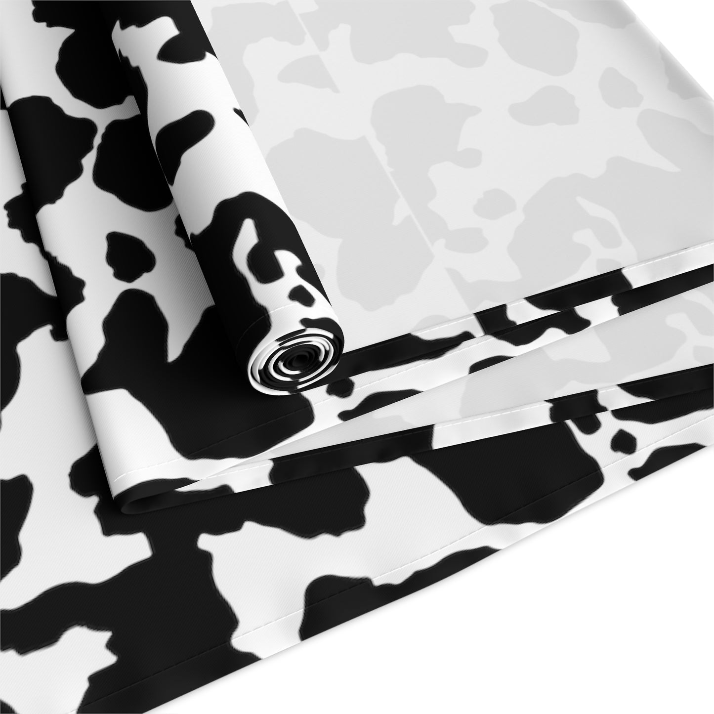 Cowhide Print Table Runner - Rustic Elegance, Cotton Twill or Polyester - Perfect for Western & Luxurious Home Decor