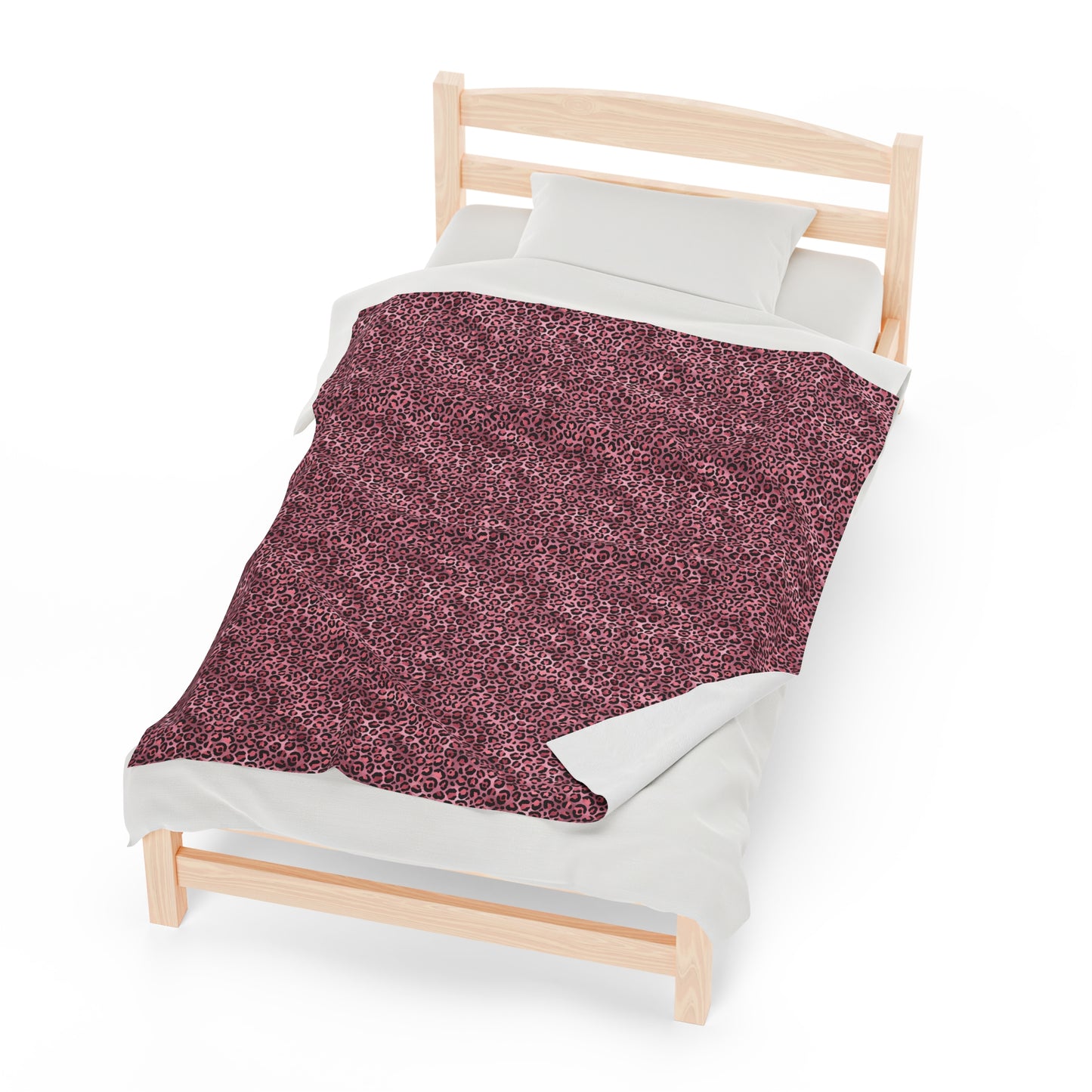 Leopard Velveteen Plush Blanket | Soft, Exotic, Luxurious and Comforting | Available in Multiple Sizes
