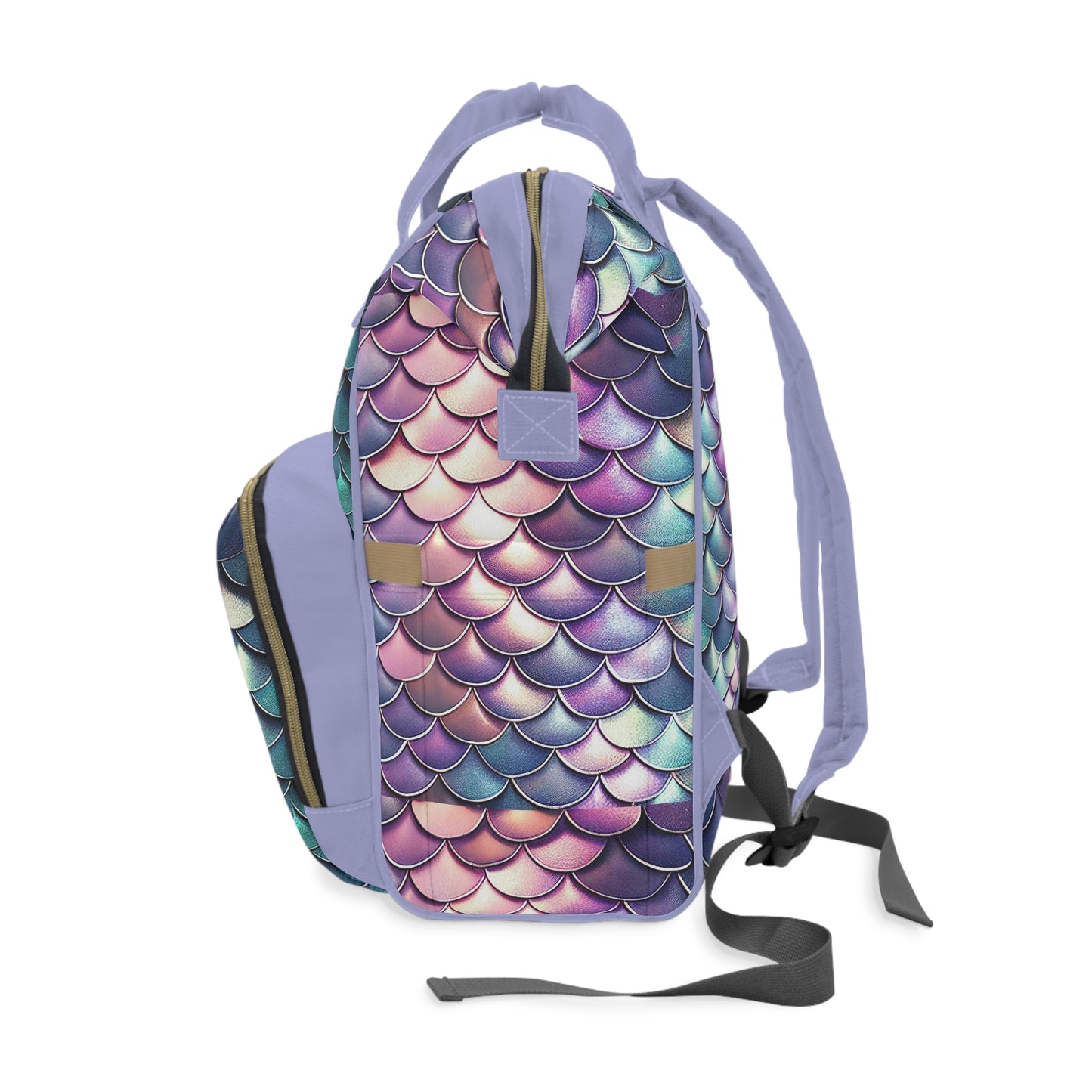 Dragon Scale Diaper Backpack - Durable & Magical Baby Bag with Shimmering Scale Patterns, Perfect for Fantasy-Loving Families