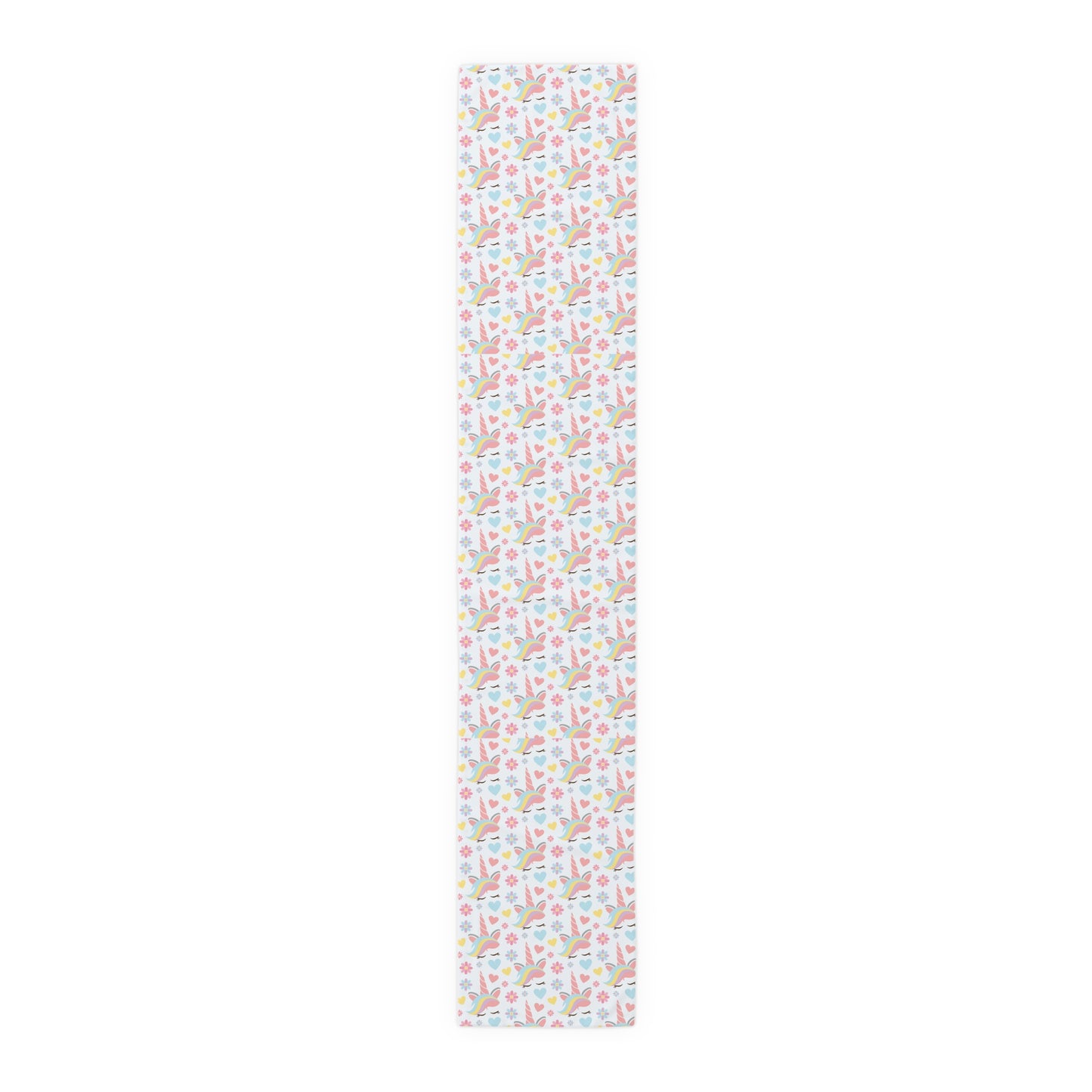 Unicorn Print Table Runner - Magical Elegance, Cotton Twill or Polyester - Perfect for Whimsical & Fantasy Home Decor