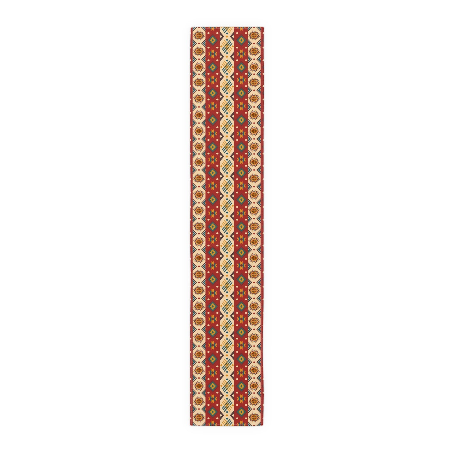 Aztec-Inspired Table Runner - Bold Patterns, Cotton Twill or Polyester - Ideal for Home Decor & Unique Gifts