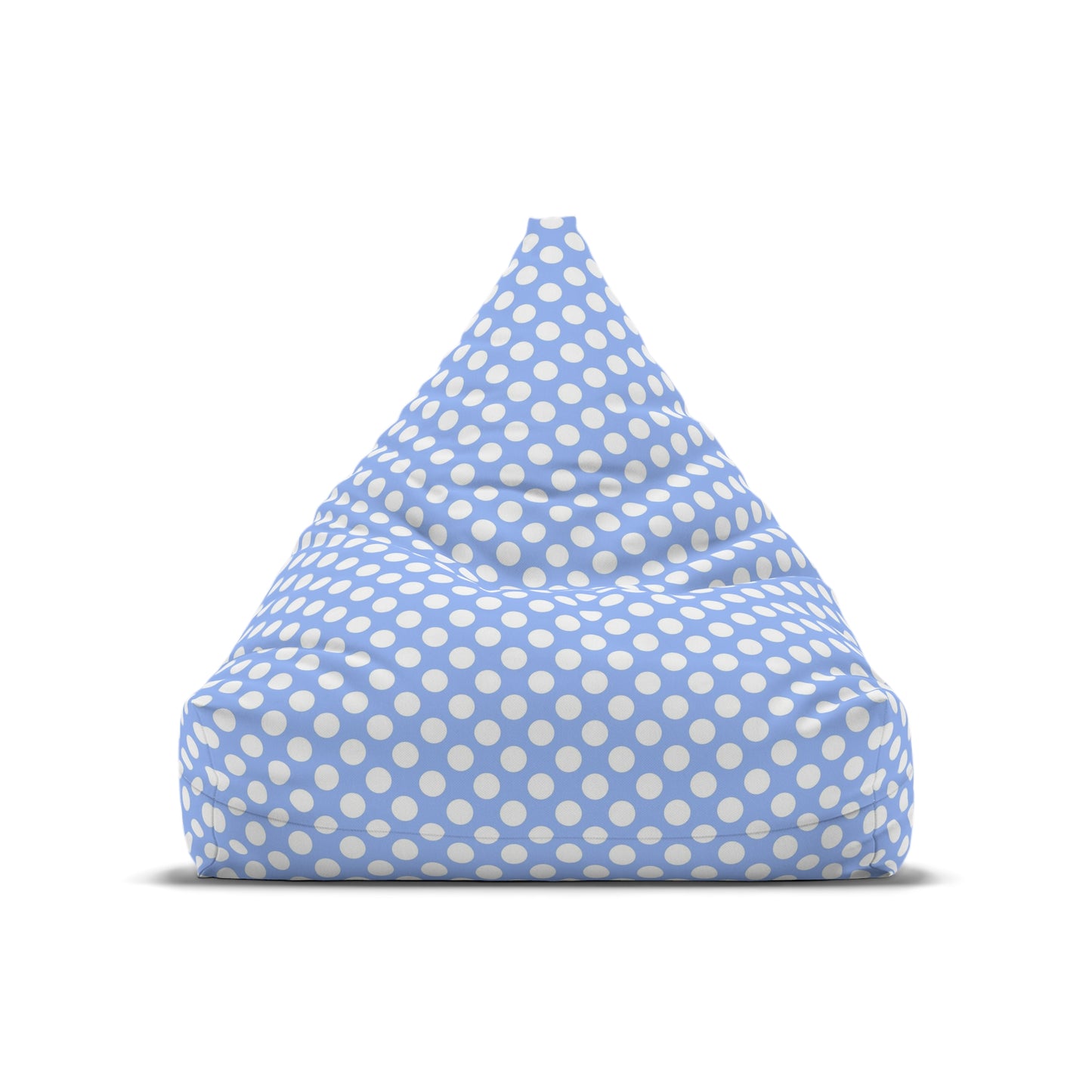 Pastel Polka Dot Bean Bag Chair Cover - Soft Polyester Slipcover with Secure Zip - Fits Various Sizes