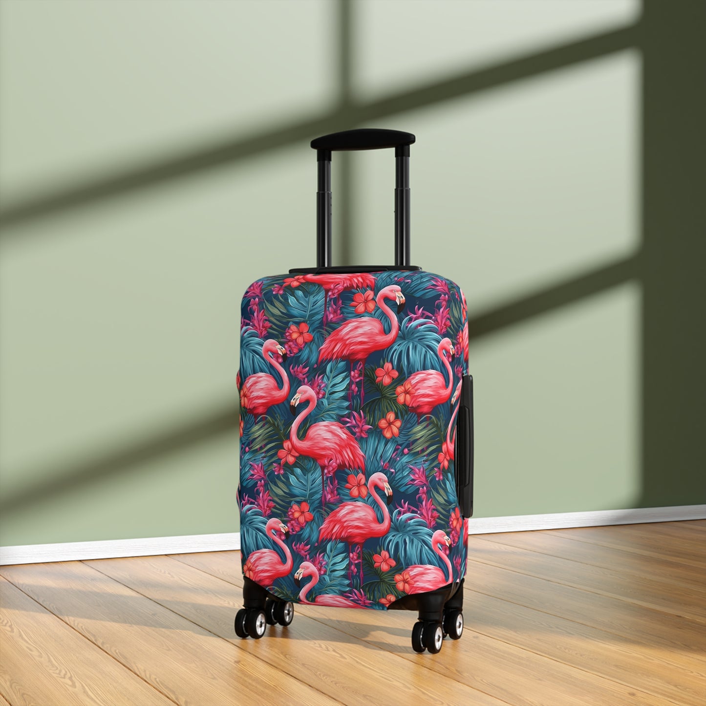 Flamingo Luggage Cover - Tropical Suitcase Protector