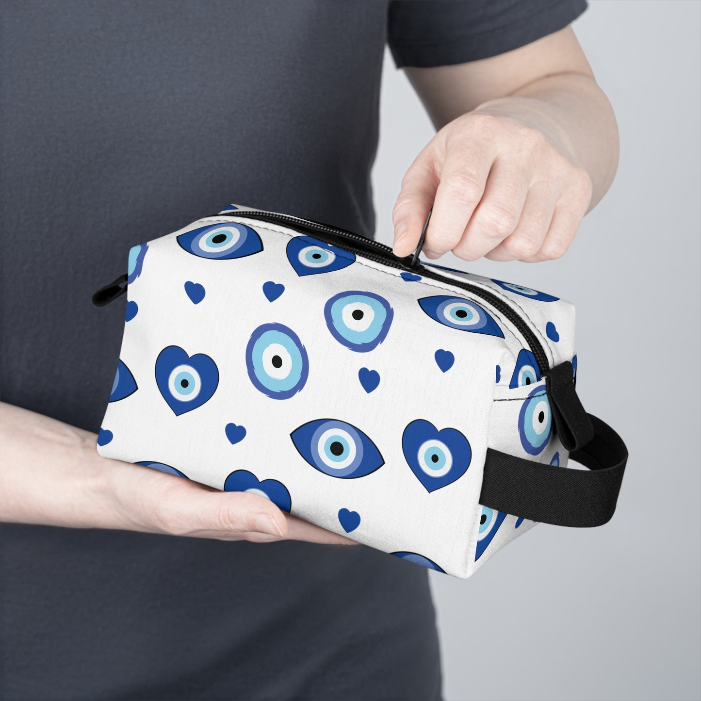Evil Eye Toiletry Bag | Protective & Water-Resistant Organizer | Ideal for Travel, Camping, College