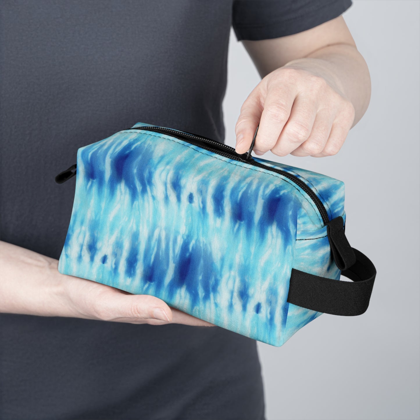 Tie Dye Toiletry Bag | Water-Resistant Makeup Organizer | Camping & College Essential | Durable Polyester Dopp Kit