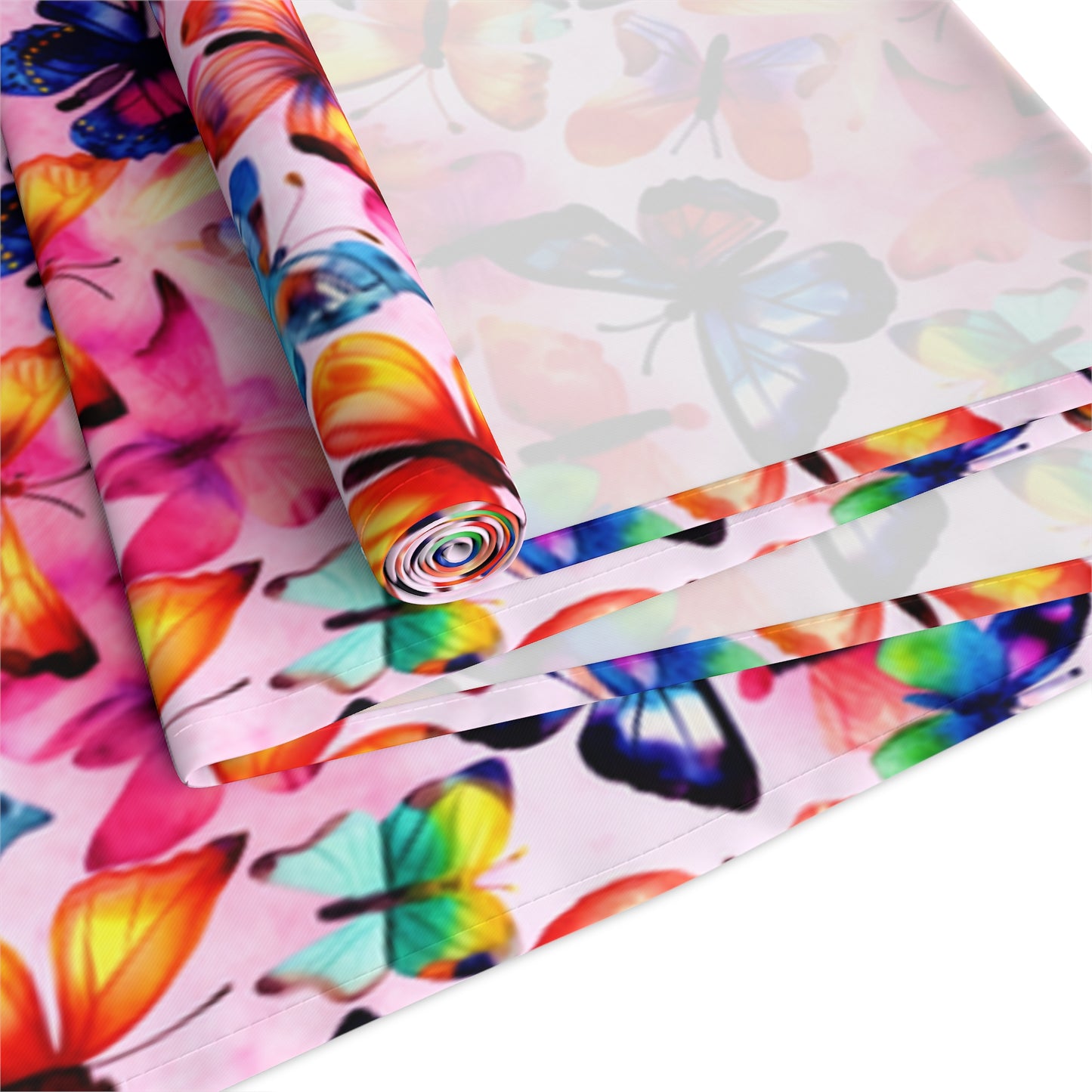 Butterfly Table Runner - Vibrant Patterns, Cotton Twill or Polyester - Perfect for Home Decor & Unique Gifts
