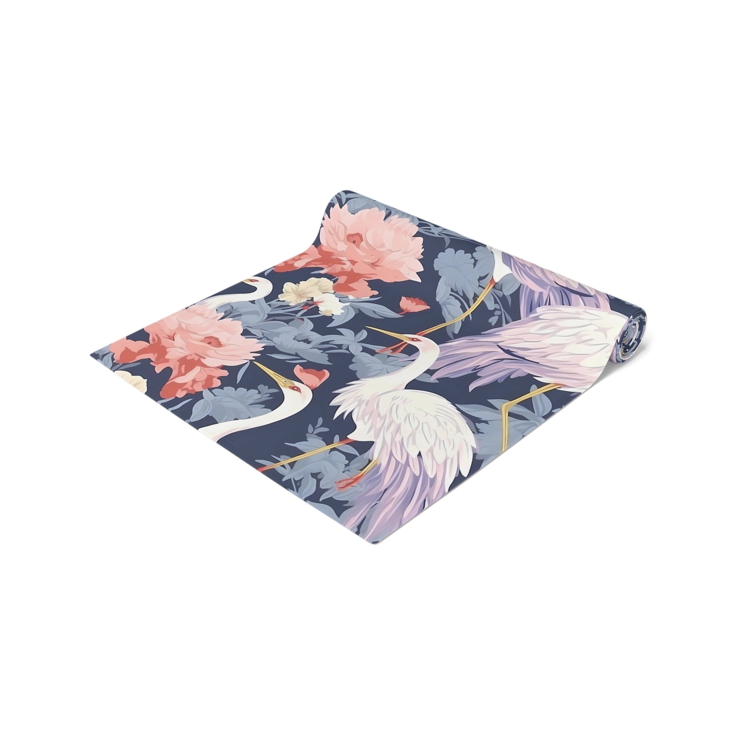 Chinoiserie Print Table Runner - Elegant Asian-Inspired Elegance, Cotton Twill or Polyester - Perfect for Cultural Home Decor