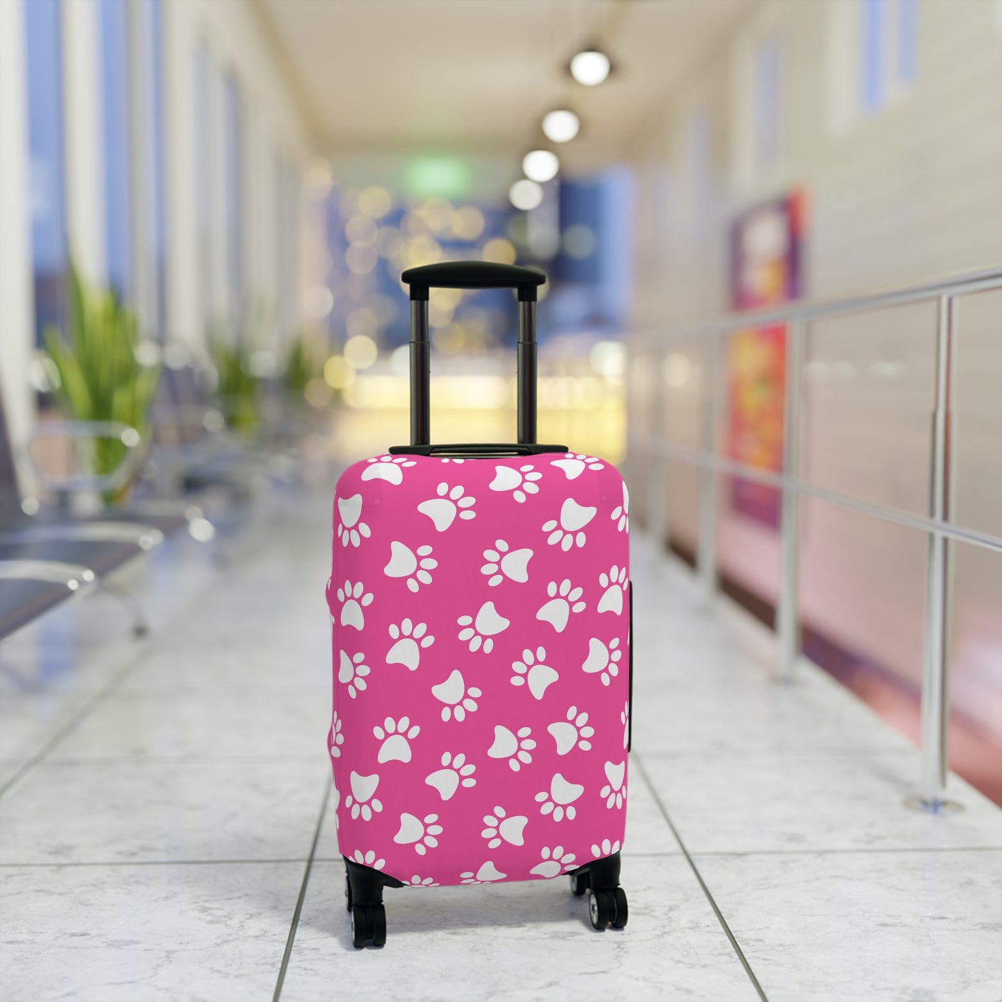 Paw Print Luggage Cover - Stylish Paw Print Suitcase Protector