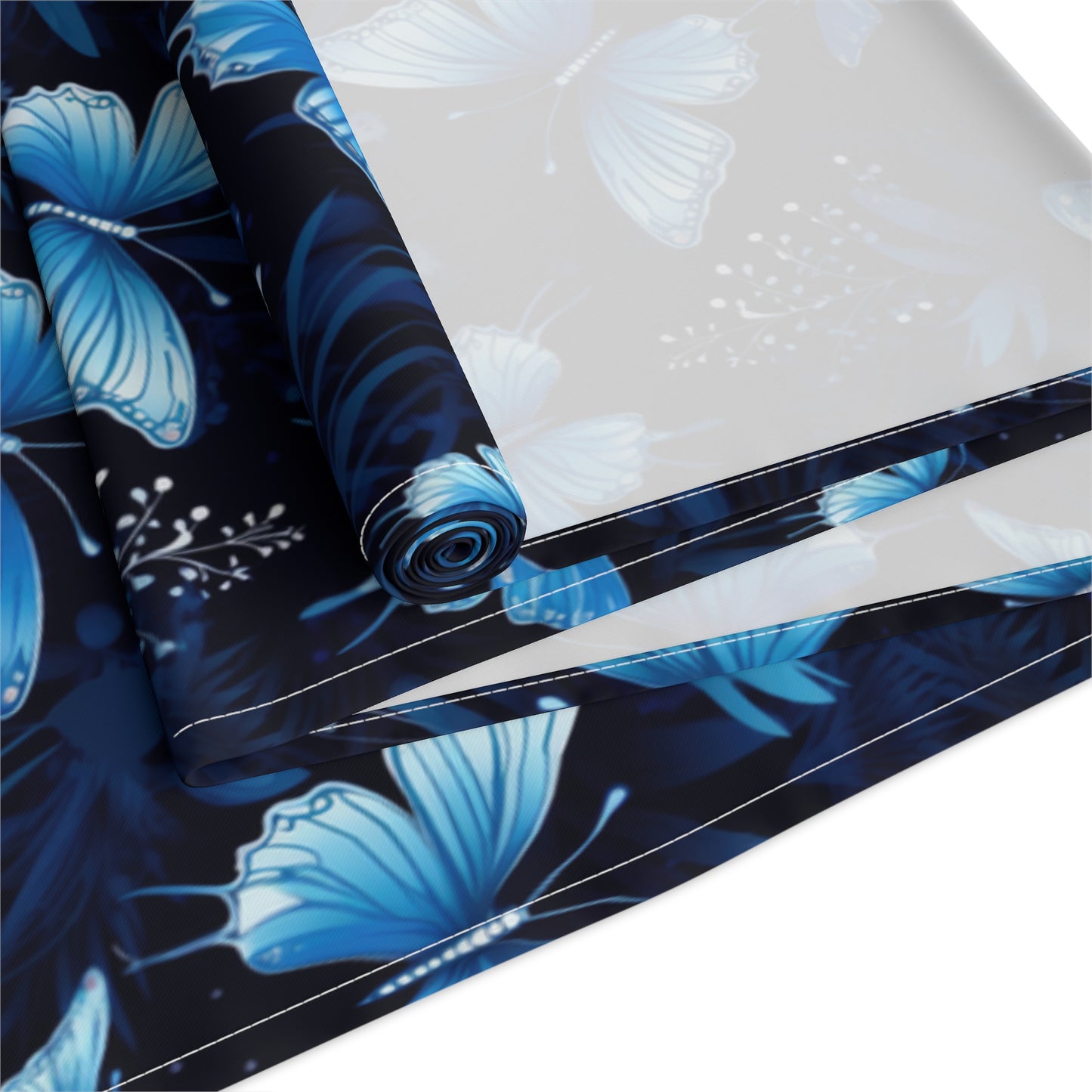 Butterfly Table Runner - Vibrant Patterns, Cotton Twill or Polyester - Perfect for Home Decor & Unique Gifts