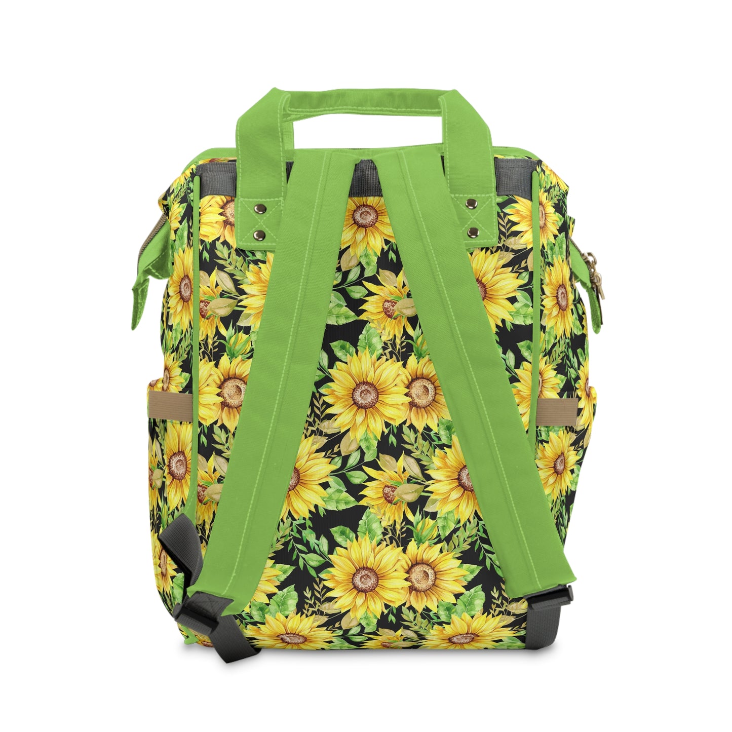 Sunflower Diaper Backpack - Bright & Multifunctional Baby Bag with Sunflower Design, Perfect for Nature-Loving Parents