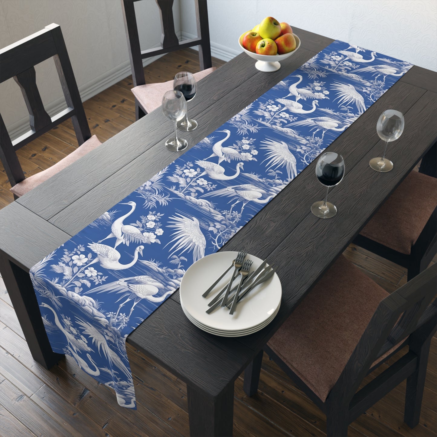 Chinoiseries Table Runner - Cotton Twill & Polyester