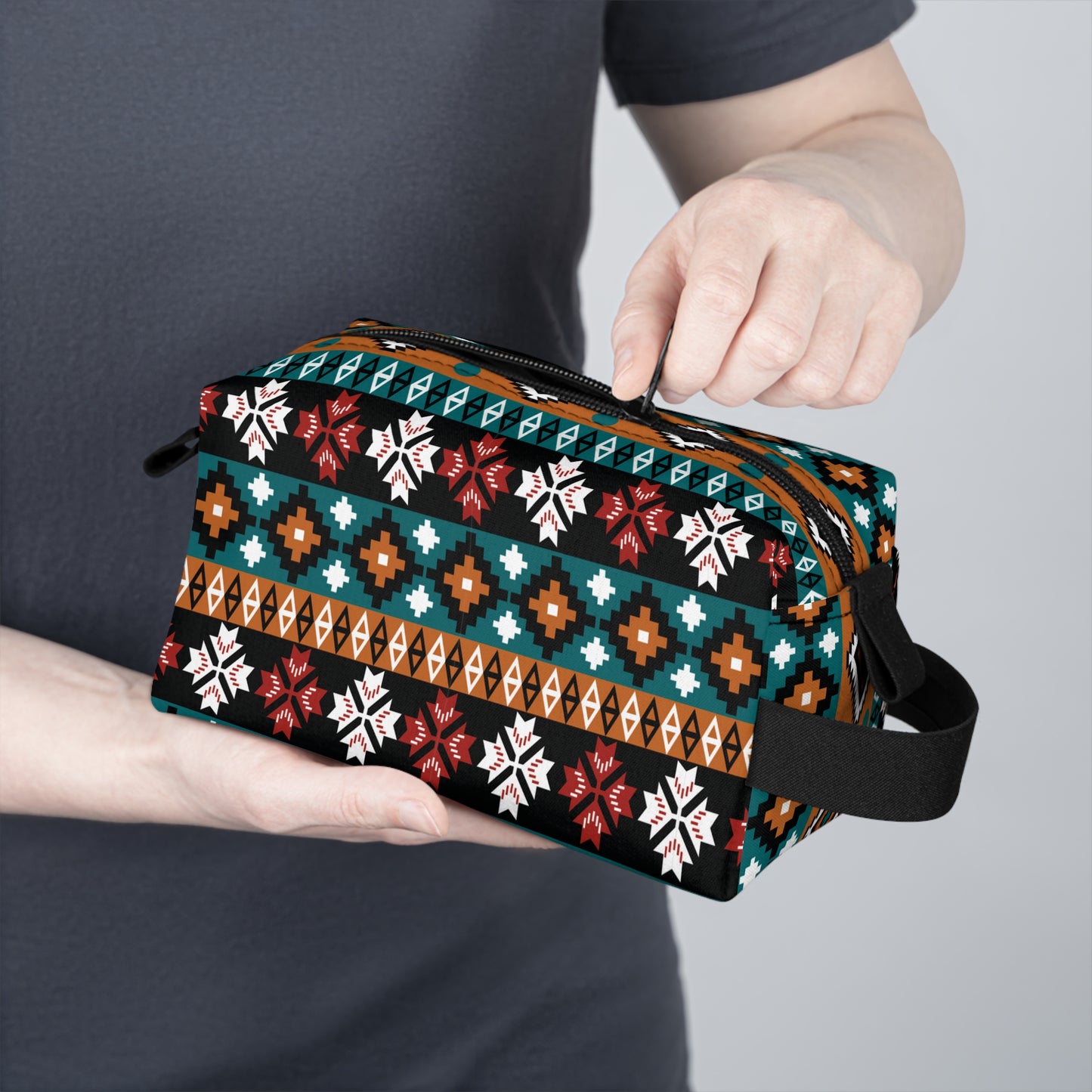 Aztec Toiletry Bag | Water-Resistant & Durable Makeup Bag | Ideal for Camping & College | Stylish Organizer Dopp Kit