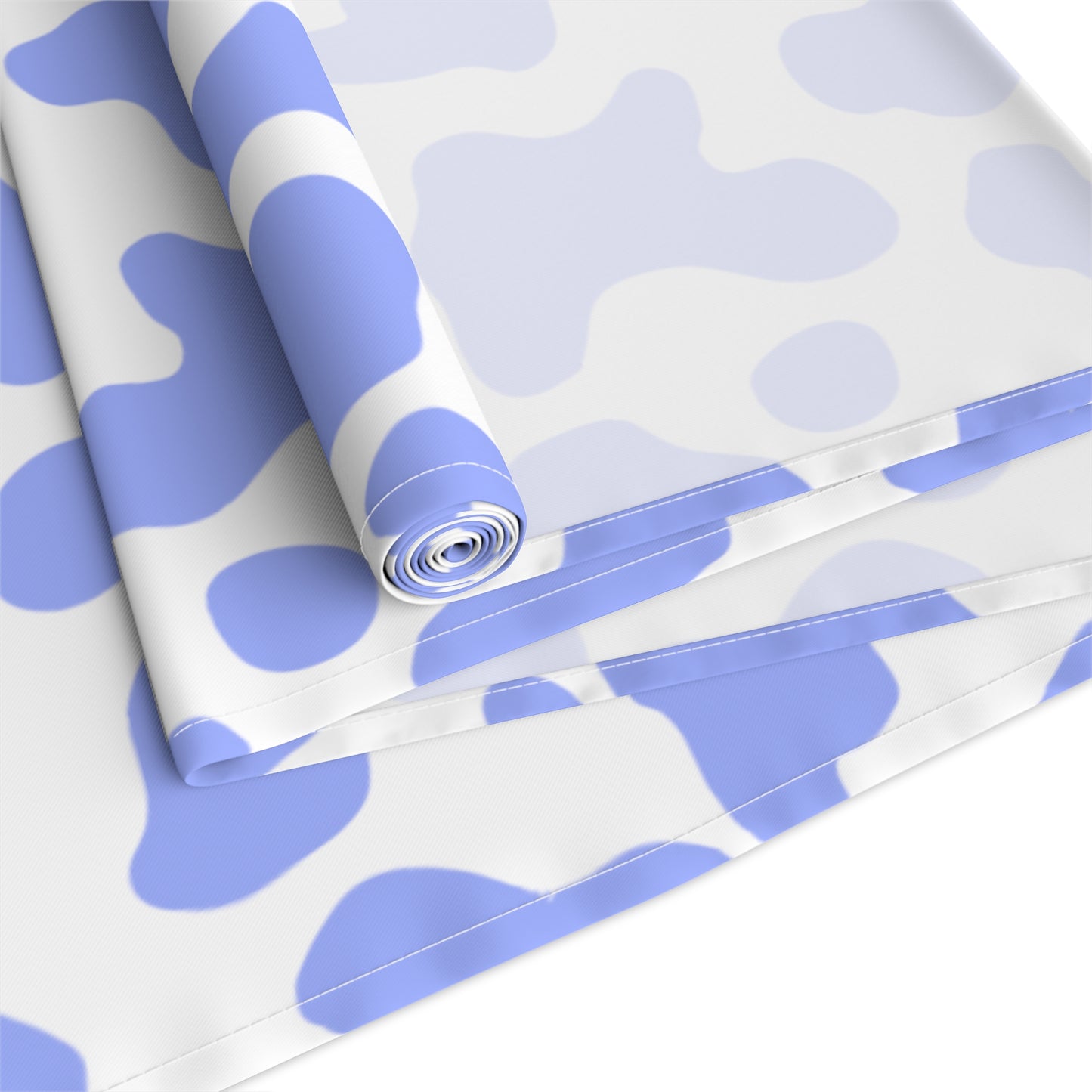 Cow Print Table Runner - Chic Farmhouse Style, Available in Cotton Twill or Polyester - Elevate Your Home Decor