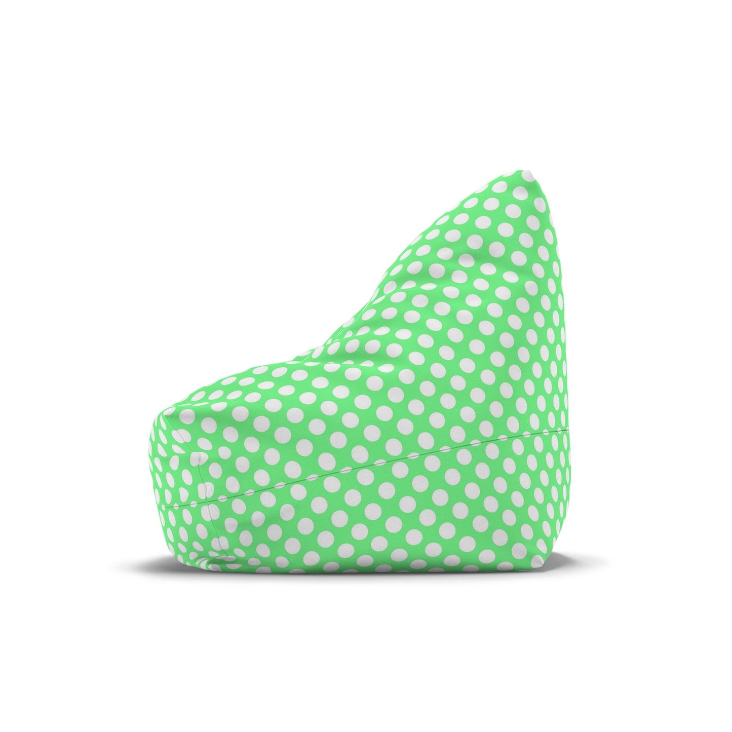 Pastel Polka Dot Bean Bag Chair Cover - Soft Polyester Slipcover with Secure Zip - Fits Various Sizes