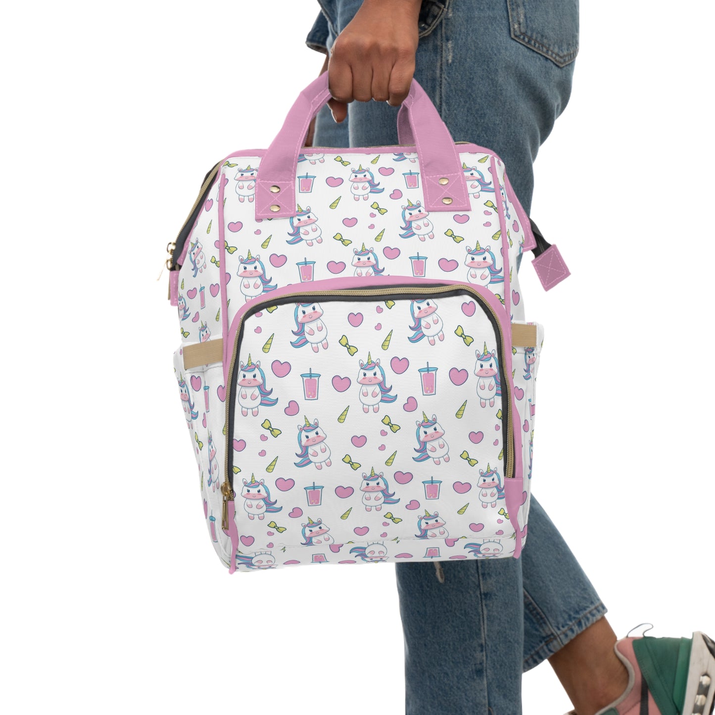 Multifunctional Unicorn Diaper Backpack - Magical Storage Solution for Busy Parents