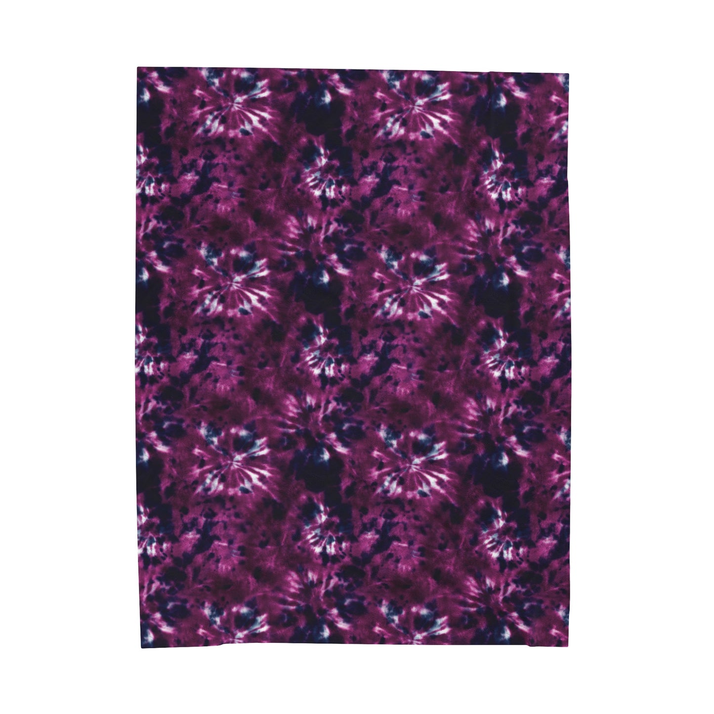Tie Dye Velveteen Plush Blanket | Soft, Colorful, and Comforting | Available in Multiple Sizes