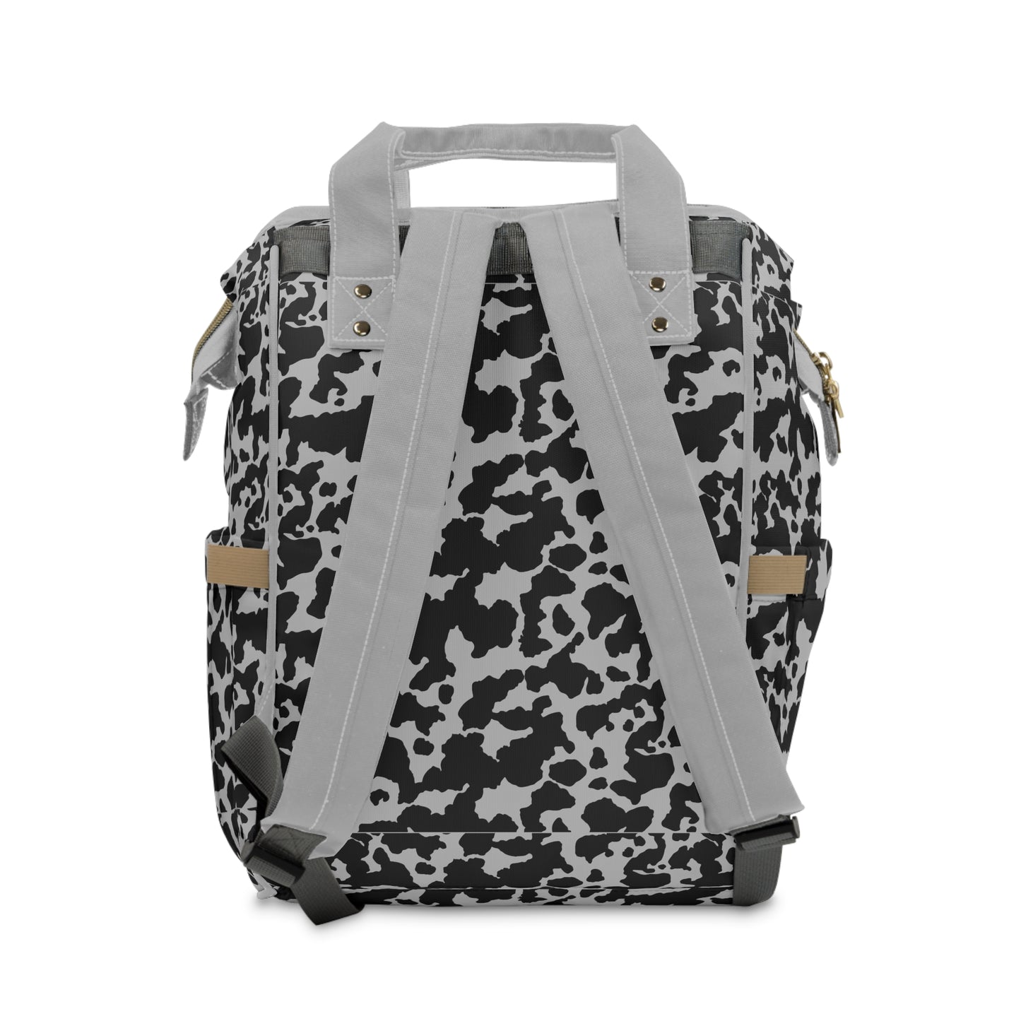 Cowhide Diaper Backpack - Chic & Durable Baby Bag with Genuine Cowhide Patterns, Perfect for Stylish Parents