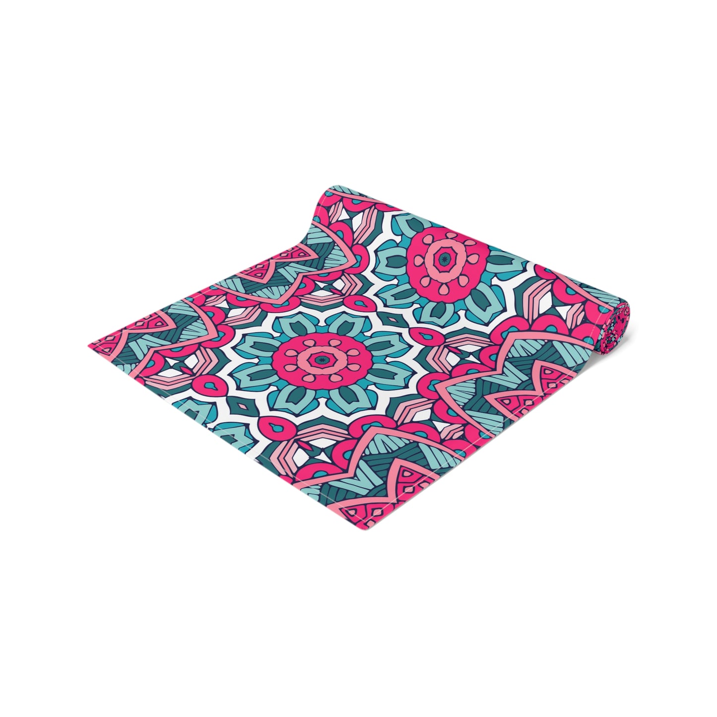 Mandala Print Table Runner - Intricate Patterns, Cotton Twill or Polyester - Ideal for Decorative Home Accents