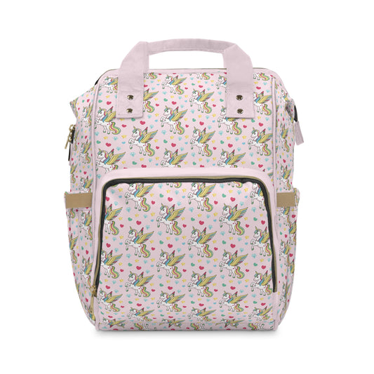 Multifunctional Unicorn Diaper Backpack - Magical Storage Solution for Busy Parents