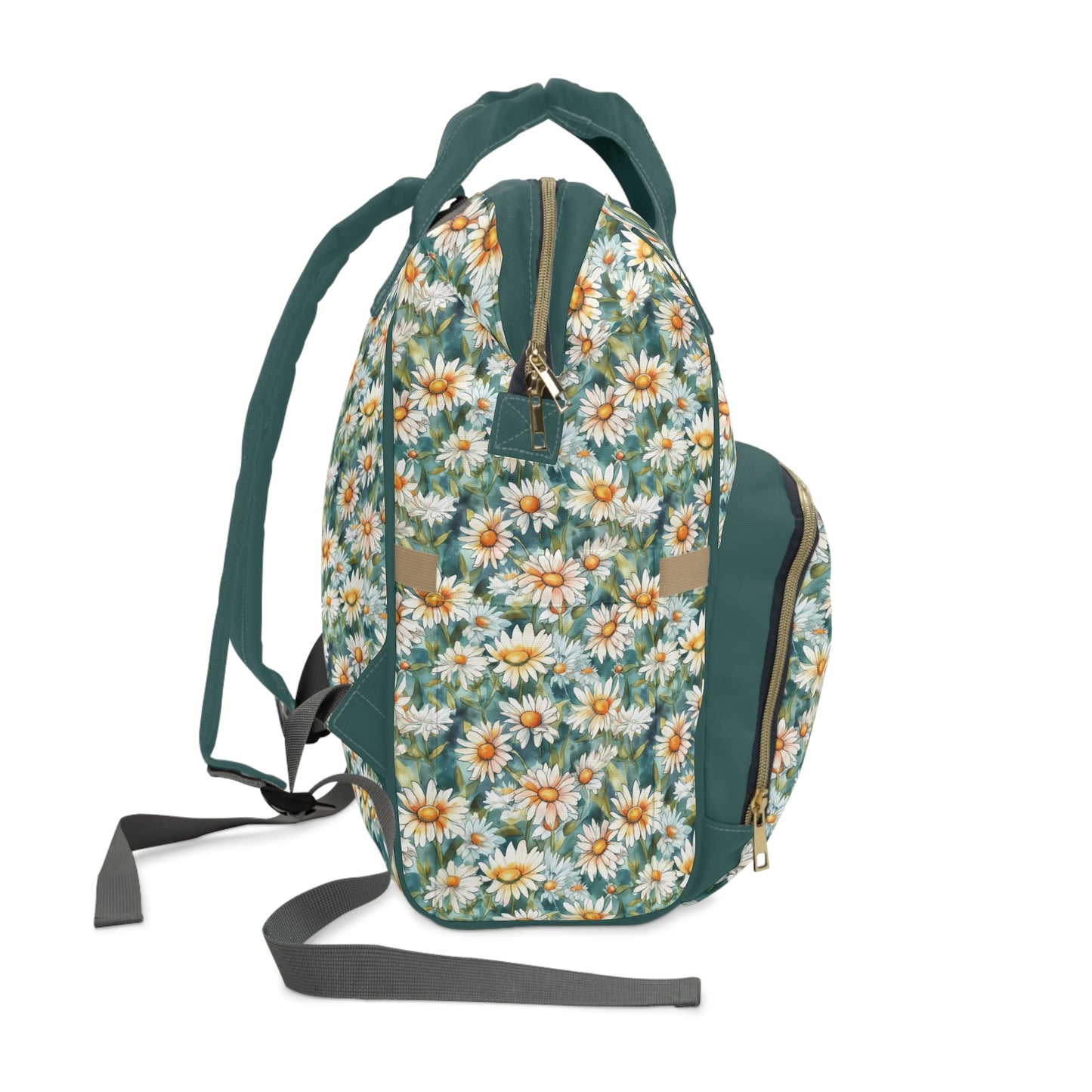 Daisy Diaper Backpack - Charming & Multifunctional Baby Bag with Daisy Patterns, Perfect for Nature-Loving Parents