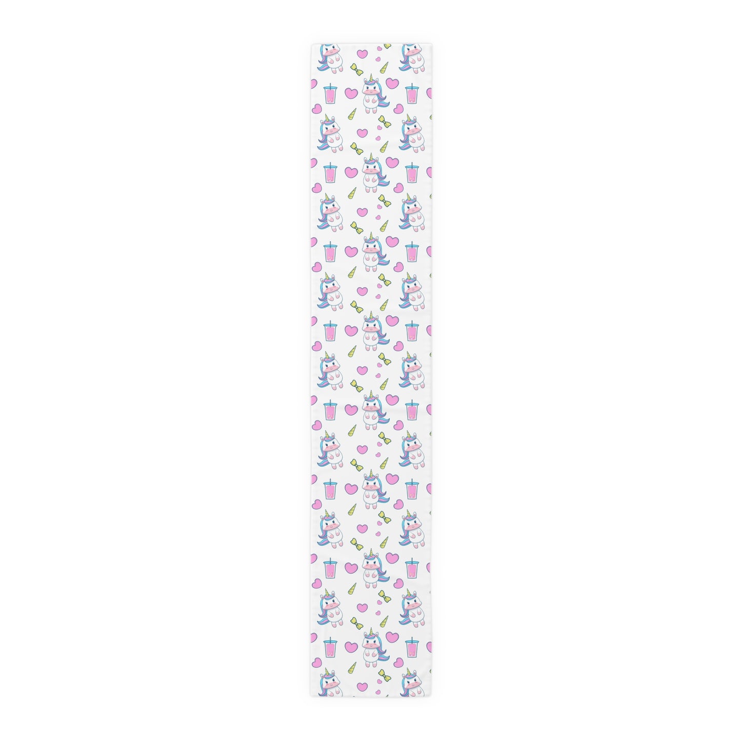 Unicorn Print Table Runner - Magical Elegance, Cotton Twill or Polyester - Perfect for Whimsical & Fantasy Home Decor