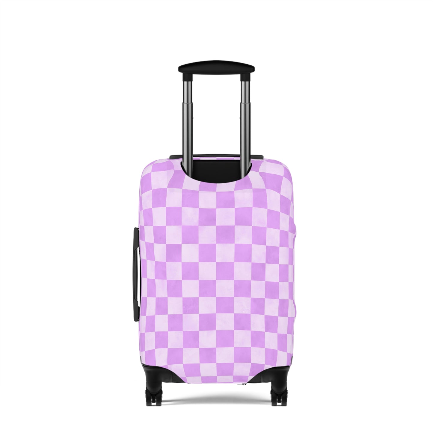 Pastel Checkers Luggage Cover - Checkers Suitcase Cover