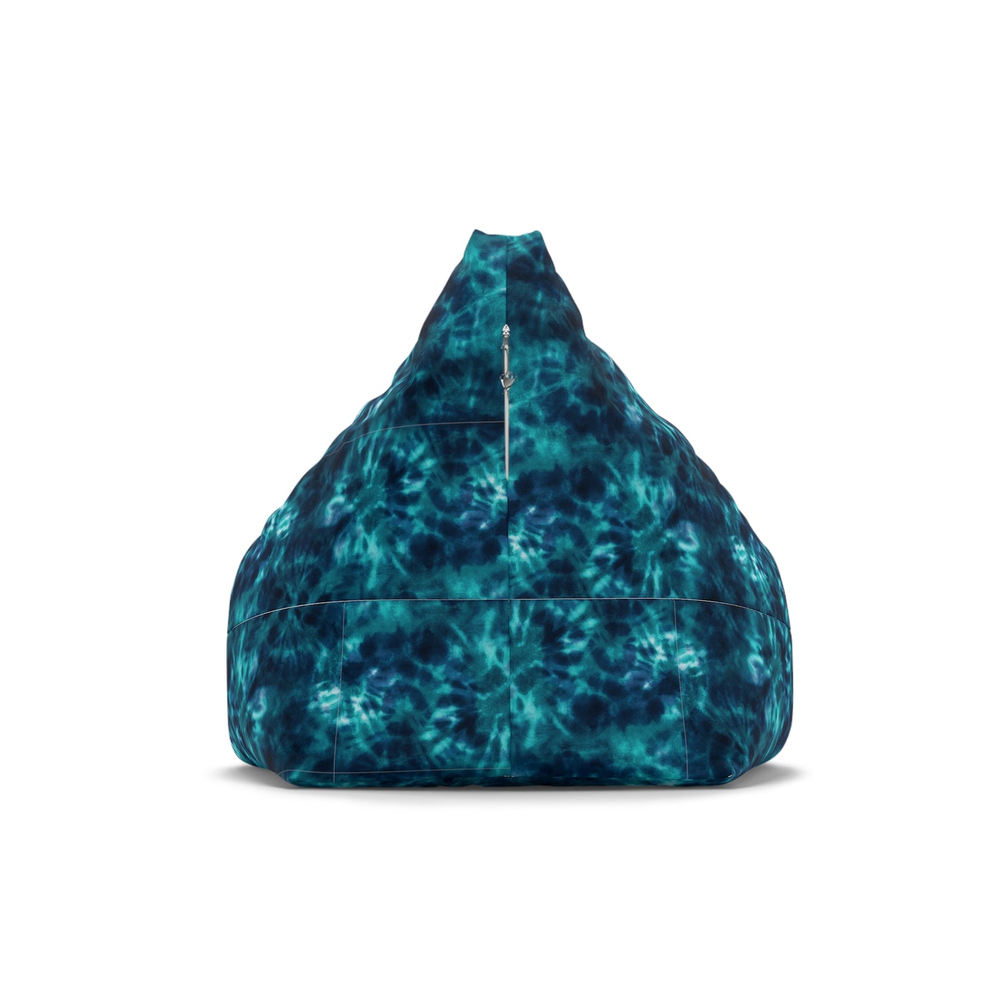 Tie-Dye Bean Bag Chair Cover - Durable Polyester, Locking Zipper, 2 Sizes