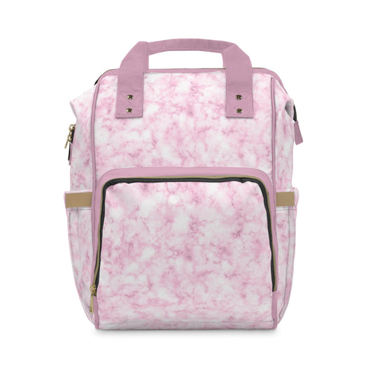 Marble Diaper Backpack - Multifunctional & Durable Nappy Bag with Elegant Marble Patterns, Perfect for Stylish Parents