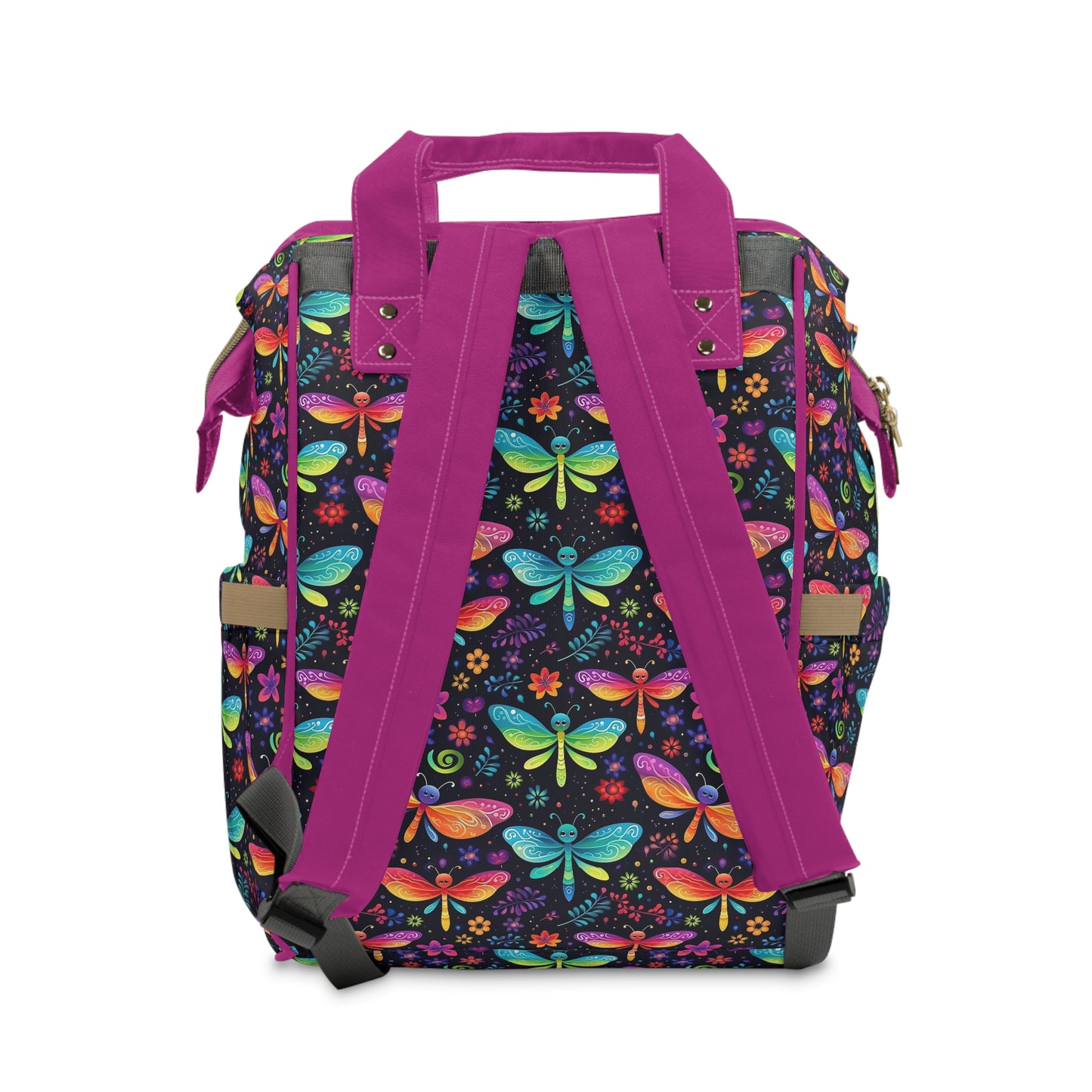 Dragonfly Diaper Backpack - Elegant & Functional Baby Bag with Cool Dragonfly Design, Ideal for Nature-Loving Parents