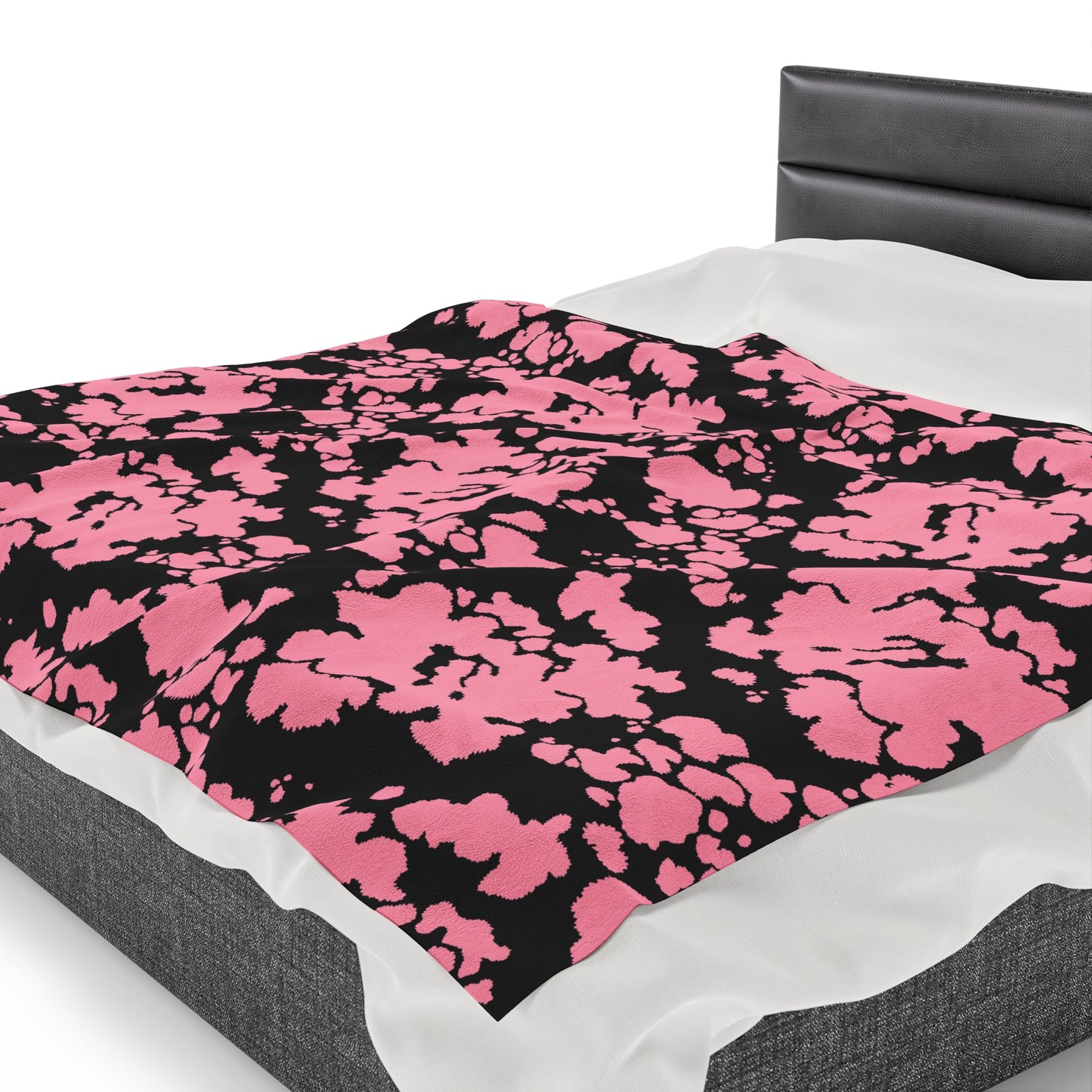 Cowhide Velveteen Plush Blanket | Soft, Rustic, Luxurious and Comforting | Available in Multiple Sizes