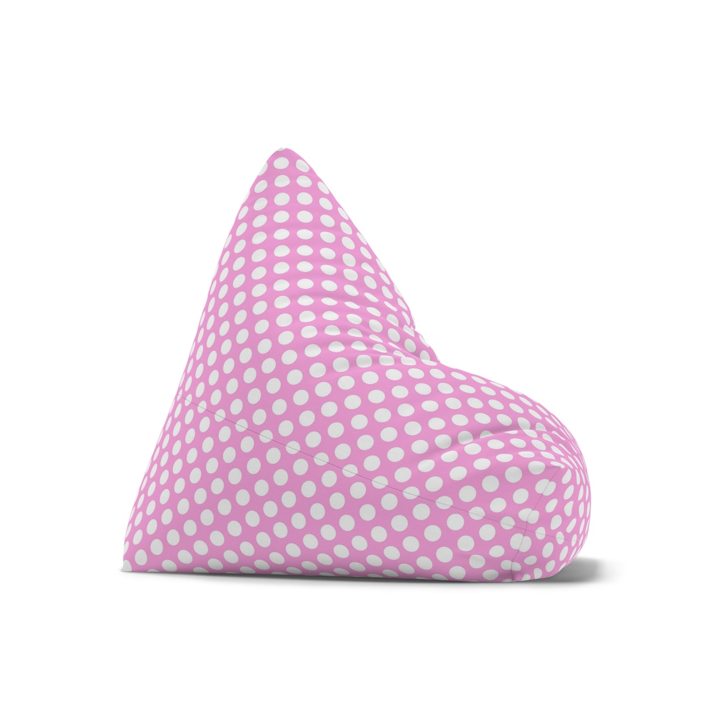 Pastel Polka Dot Bean Bag Chair Cover - Soft Polyester Slipcover with Secure Zip - Fits Various Sizes