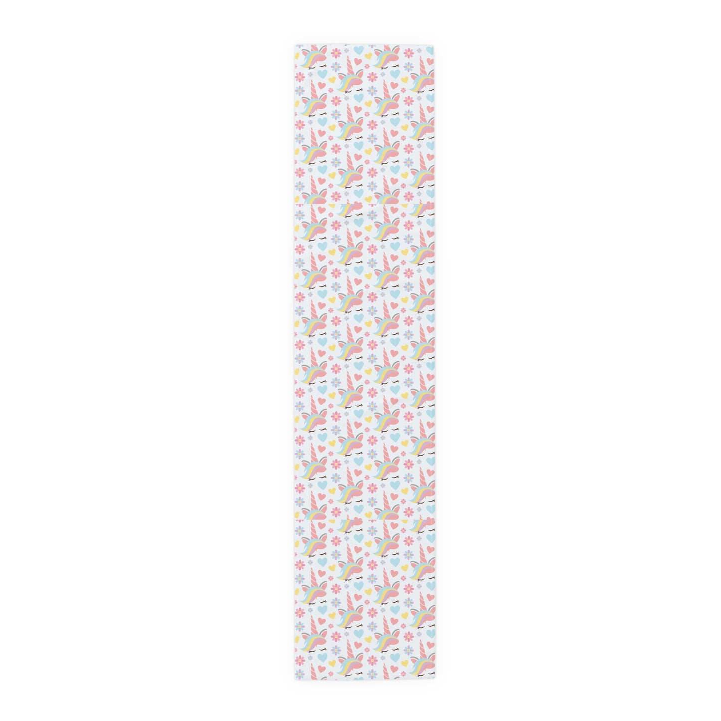 Unicorn Print Table Runner - Magical Elegance, Cotton Twill or Polyester - Perfect for Whimsical & Fantasy Home Decor