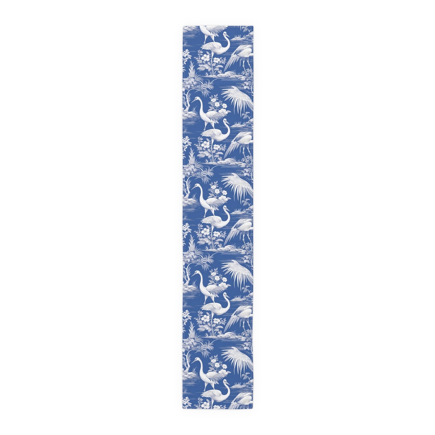 Chinoiserie Print Table Runner - Elegant Asian-Inspired Elegance, Cotton Twill or Polyester - Perfect for Cultural Home Decor