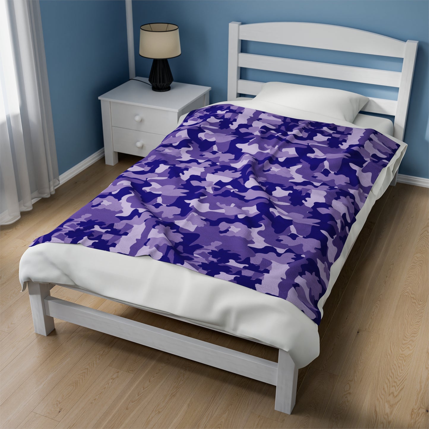 Camouflage Velveteen Plush Blanket | Soft, Rugged, Luxurious and Comforting | Available in Multiple Sizes