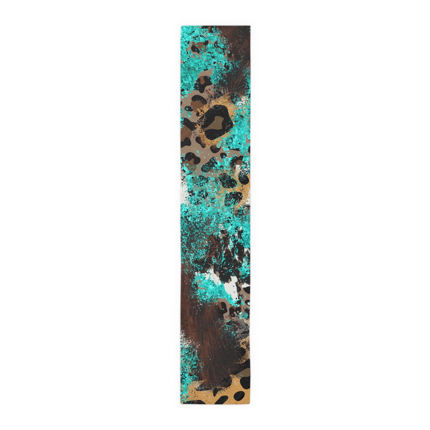 Cowhide Print Table Runner - Rustic Elegance, Cotton Twill or Polyester - Perfect for Western & Luxurious Home Decor