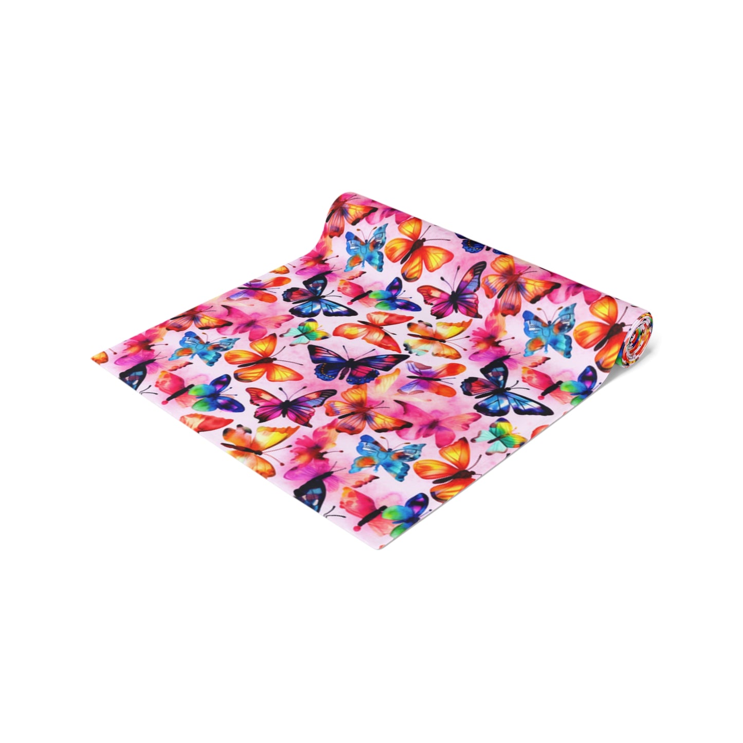 Butterfly Table Runner - Vibrant Patterns, Cotton Twill or Polyester - Perfect for Home Decor & Unique Gifts