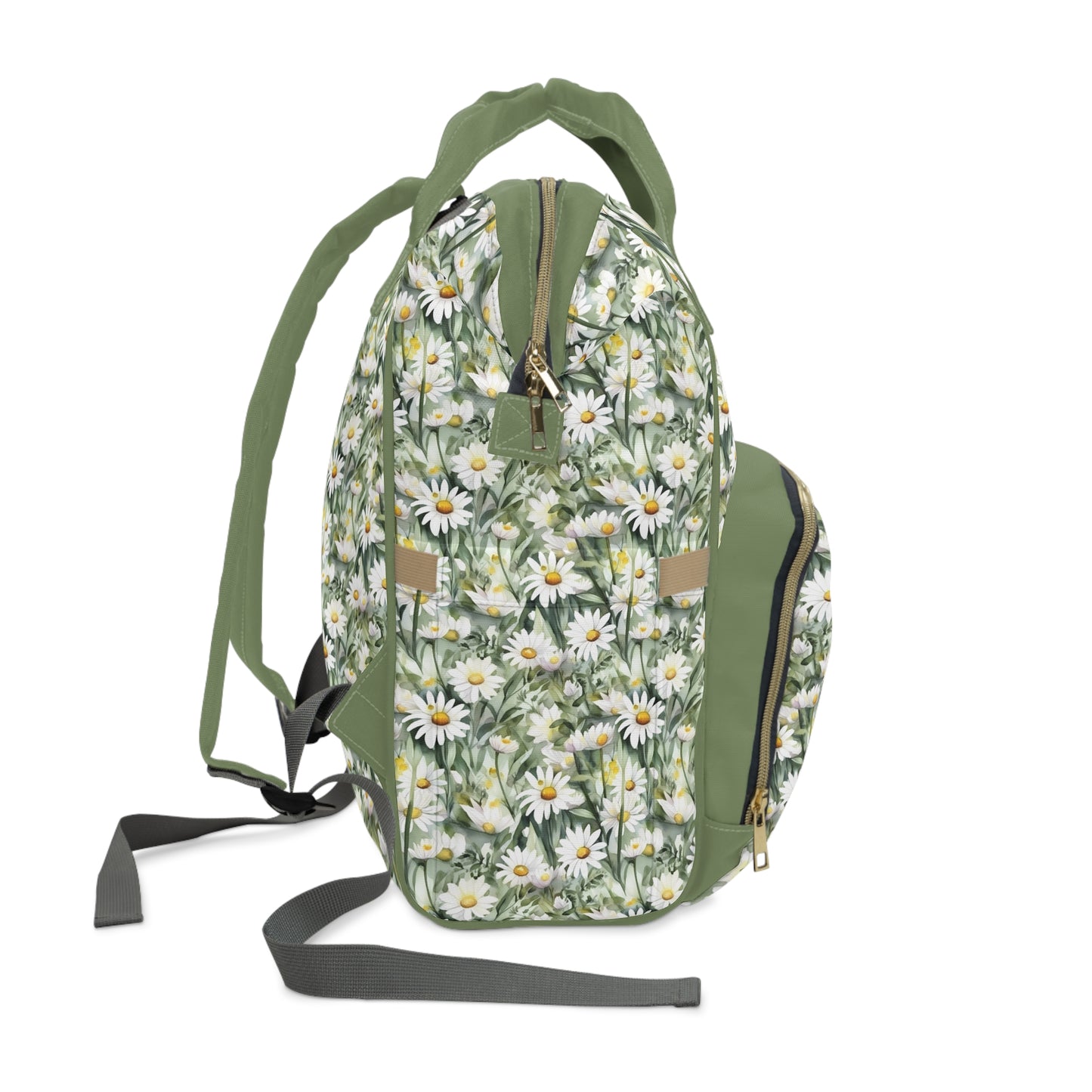 Daisy Diaper Backpack - Charming & Multifunctional Baby Bag with Daisy Patterns, Perfect for Nature-Loving Parents